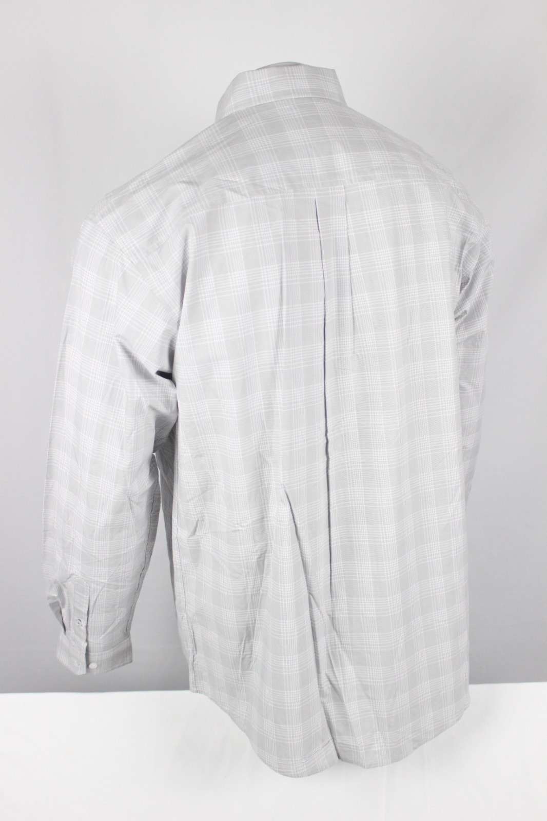 Cinch Men’s Classic Fit Button Shirt Long Sleeve White Gray Plaid MTW1105858