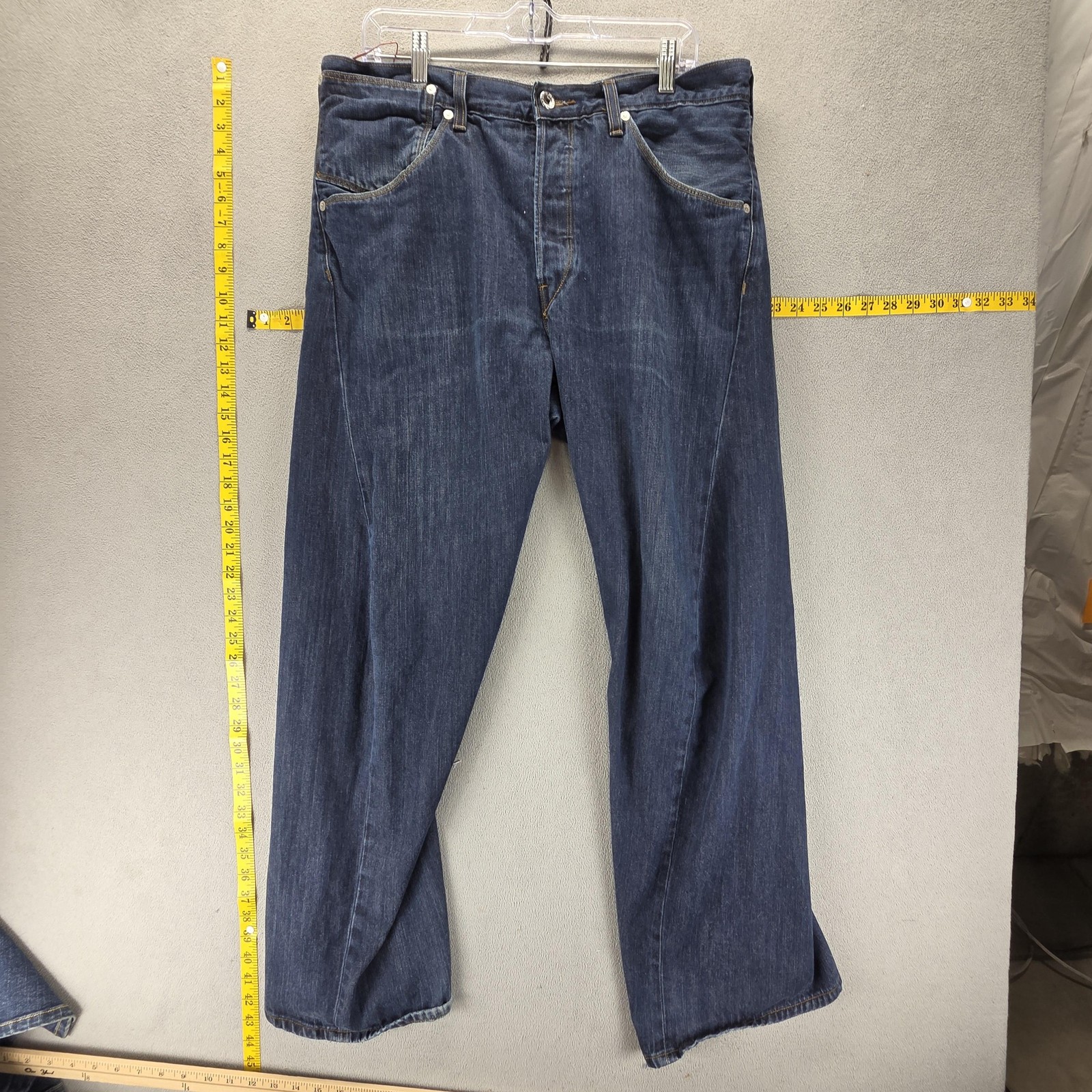 Vintage Levis Engineered Jeans Mens 34×32 Blue Buckle Back Twisted One Pocket