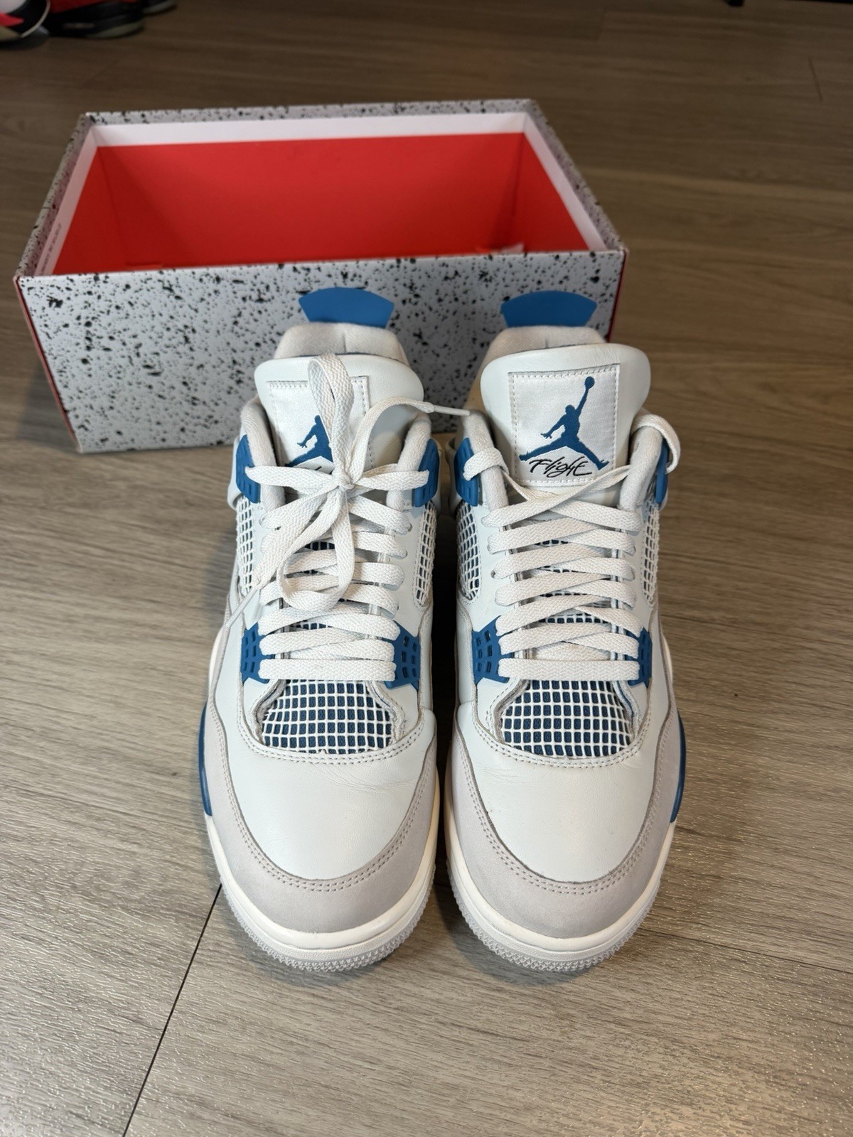 Size 10.5 – Air Jordan 4 Retro 2024 Military Blue (FV5029-141) CLEAN MENS