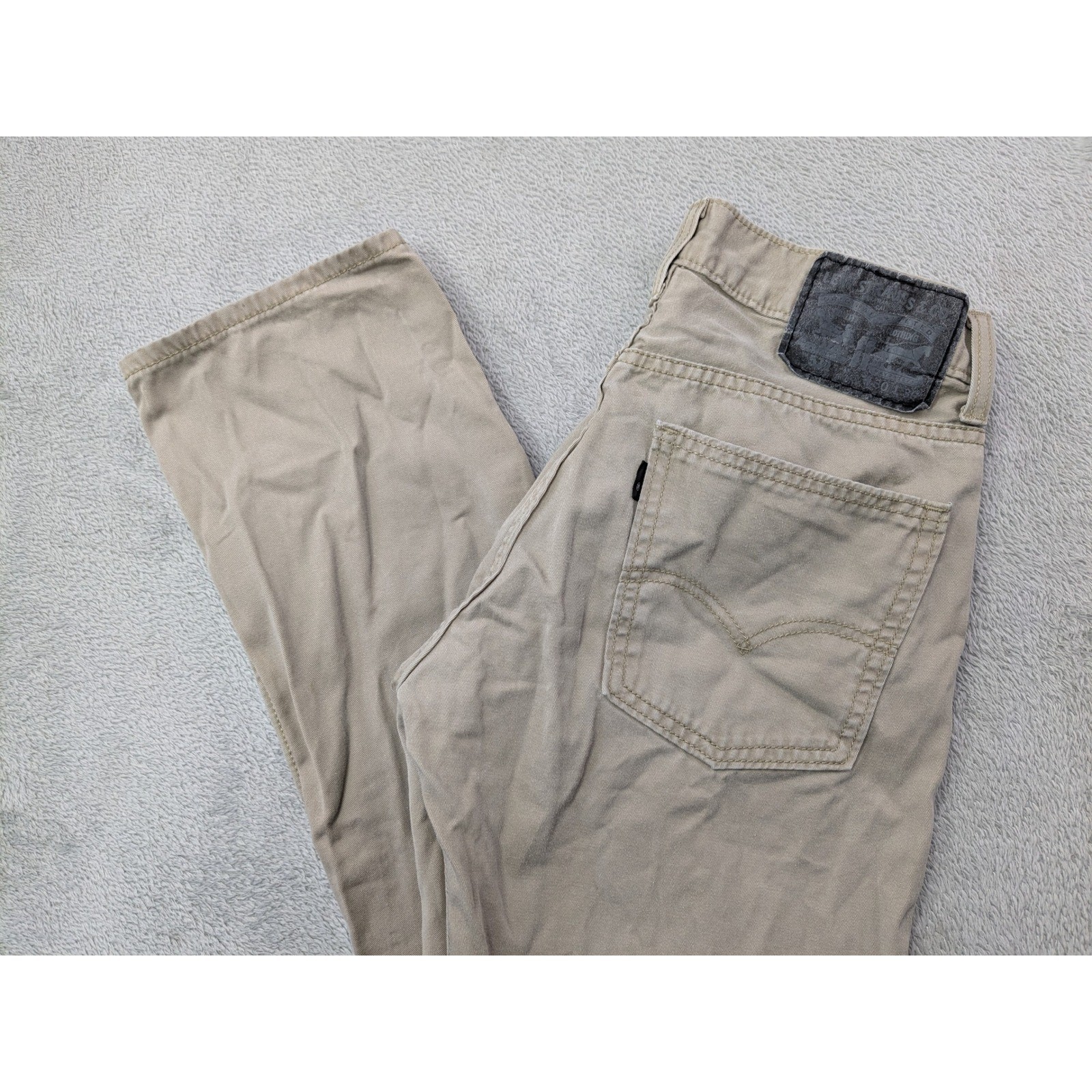Levis 511 Straight Slim Fit Jeans Mens W30 L30 Beige Cotton Casual Pants