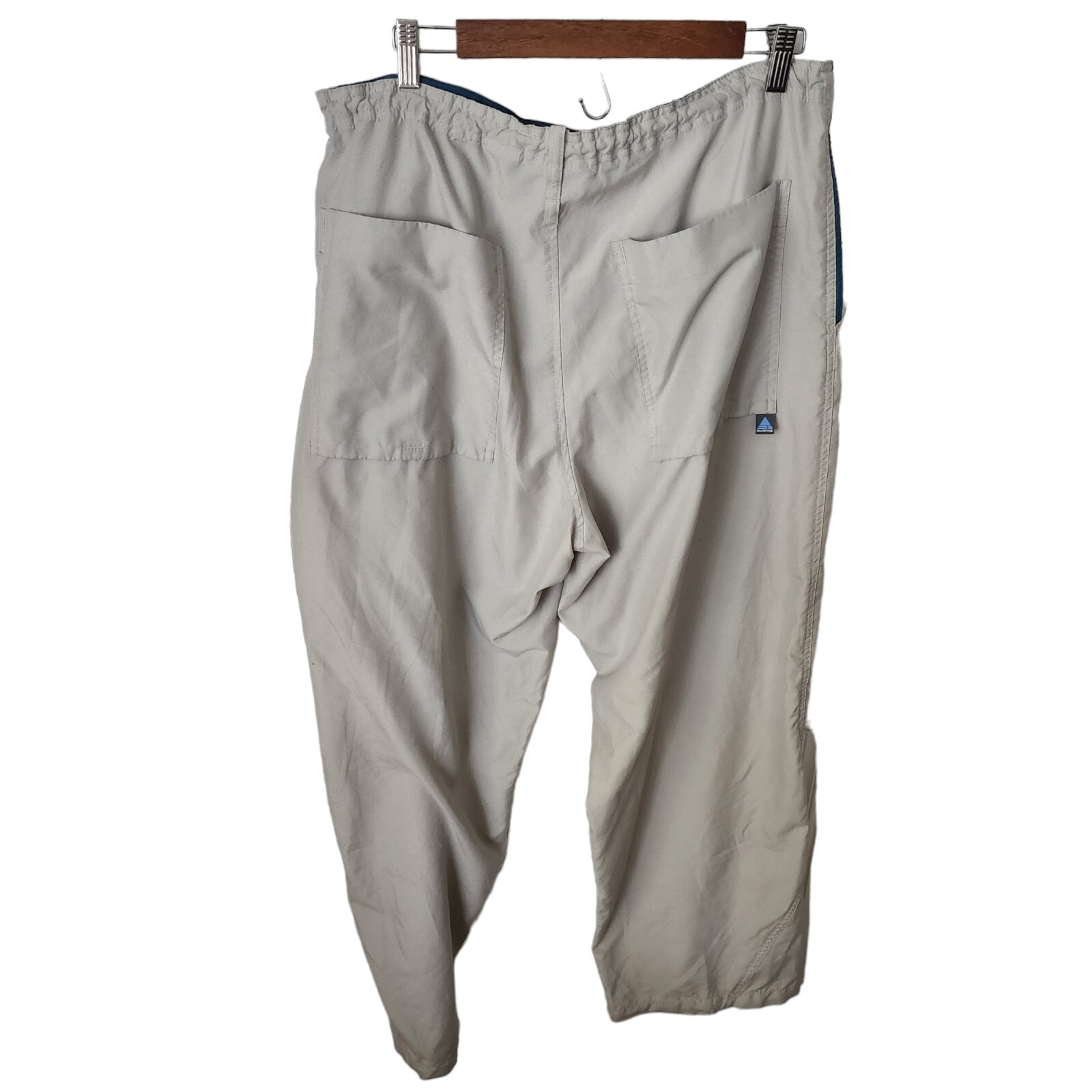 VTG Men’s Levi’s SilverTab Beige Polyester Cinch Waist Baggy Pants 34 Skate Y2K
