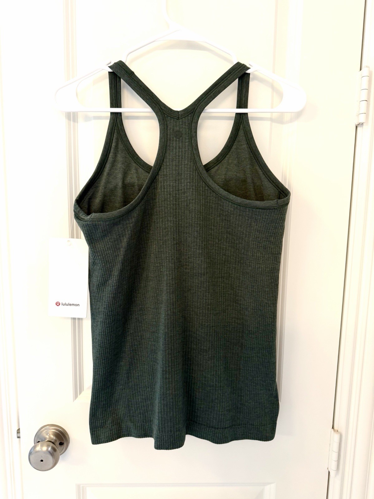 NWT Lululemon Ebb to Street Tank Size 10 in Dark Forest