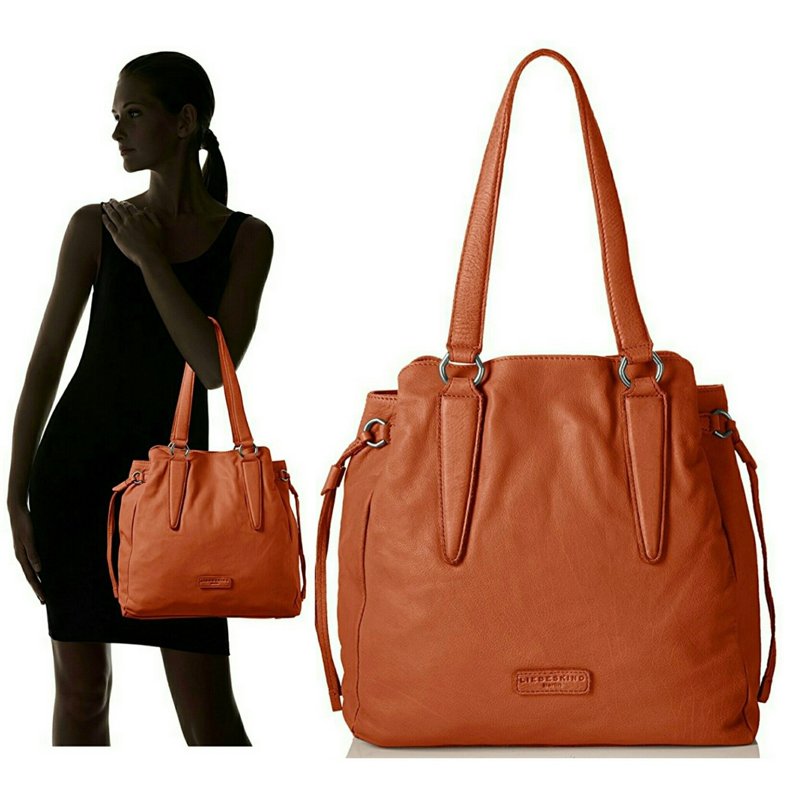 NWT Liebeskind Osaki Vintage Leather Shoulder Handbag, Dragon Rust – FREE S&H!