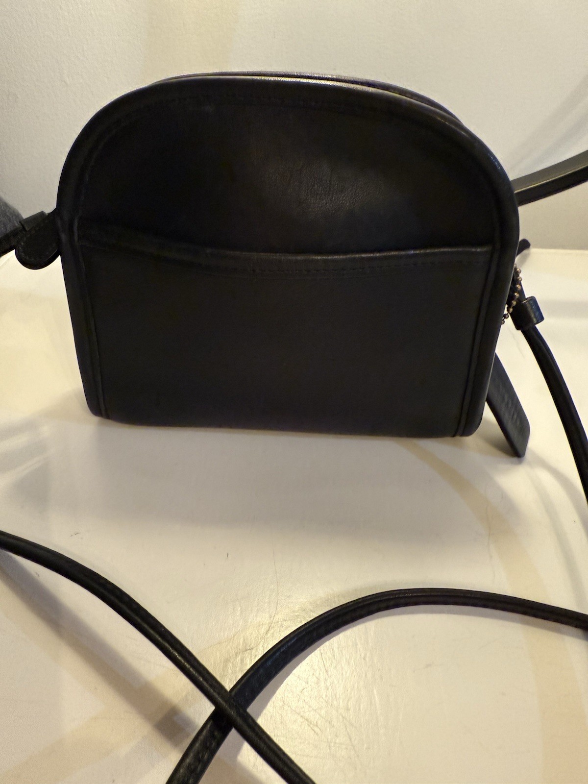 COACH Vintage Mini Abbie Black Leather Crossbody #9017 Purse Handbag Classic