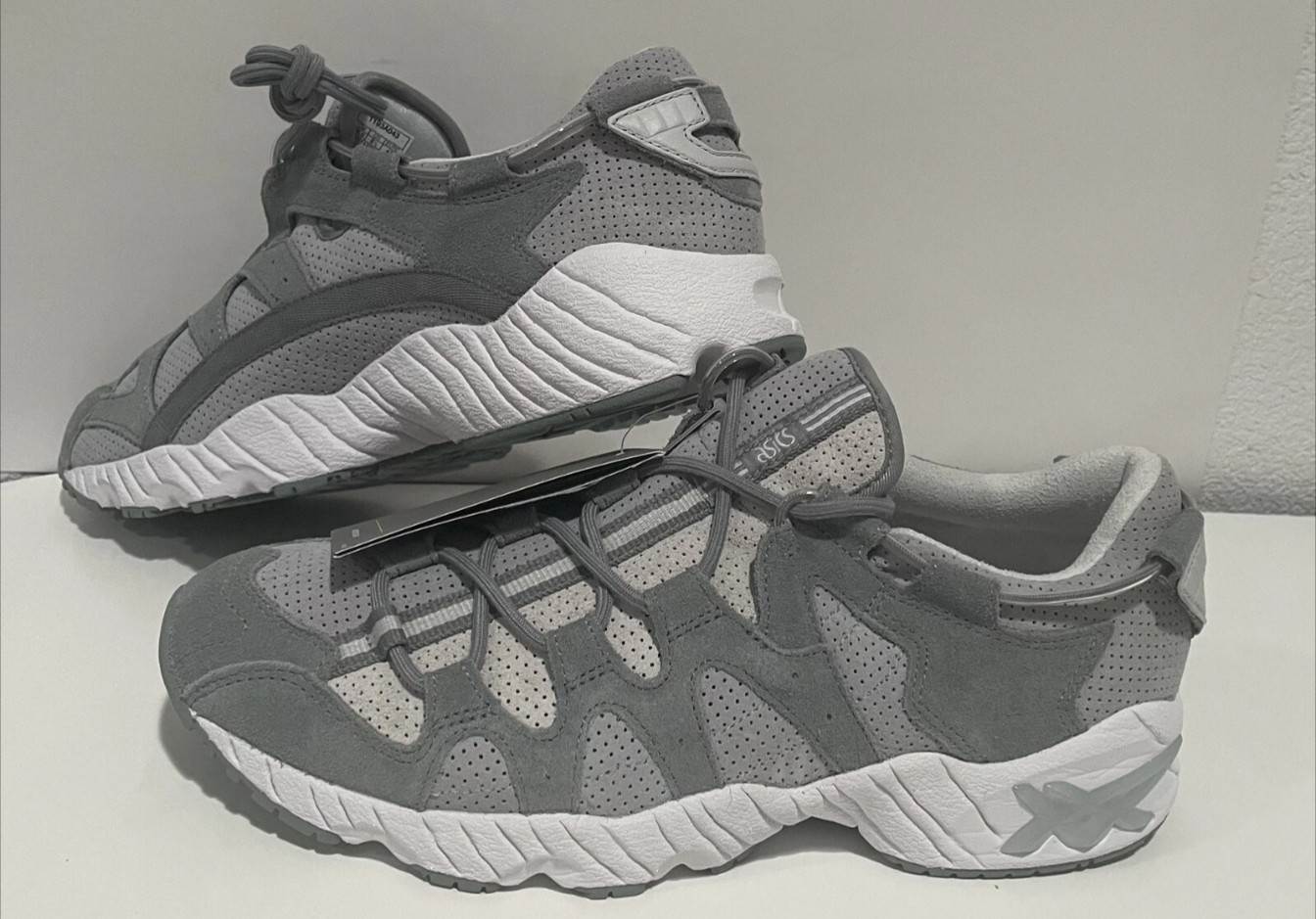 🔥BRAND💯NEW ASICS TIGER GEL-MAI STONE GRY SIDE-DRAWSTRINGS SZ 12 OG BOX✔💎RARE✨