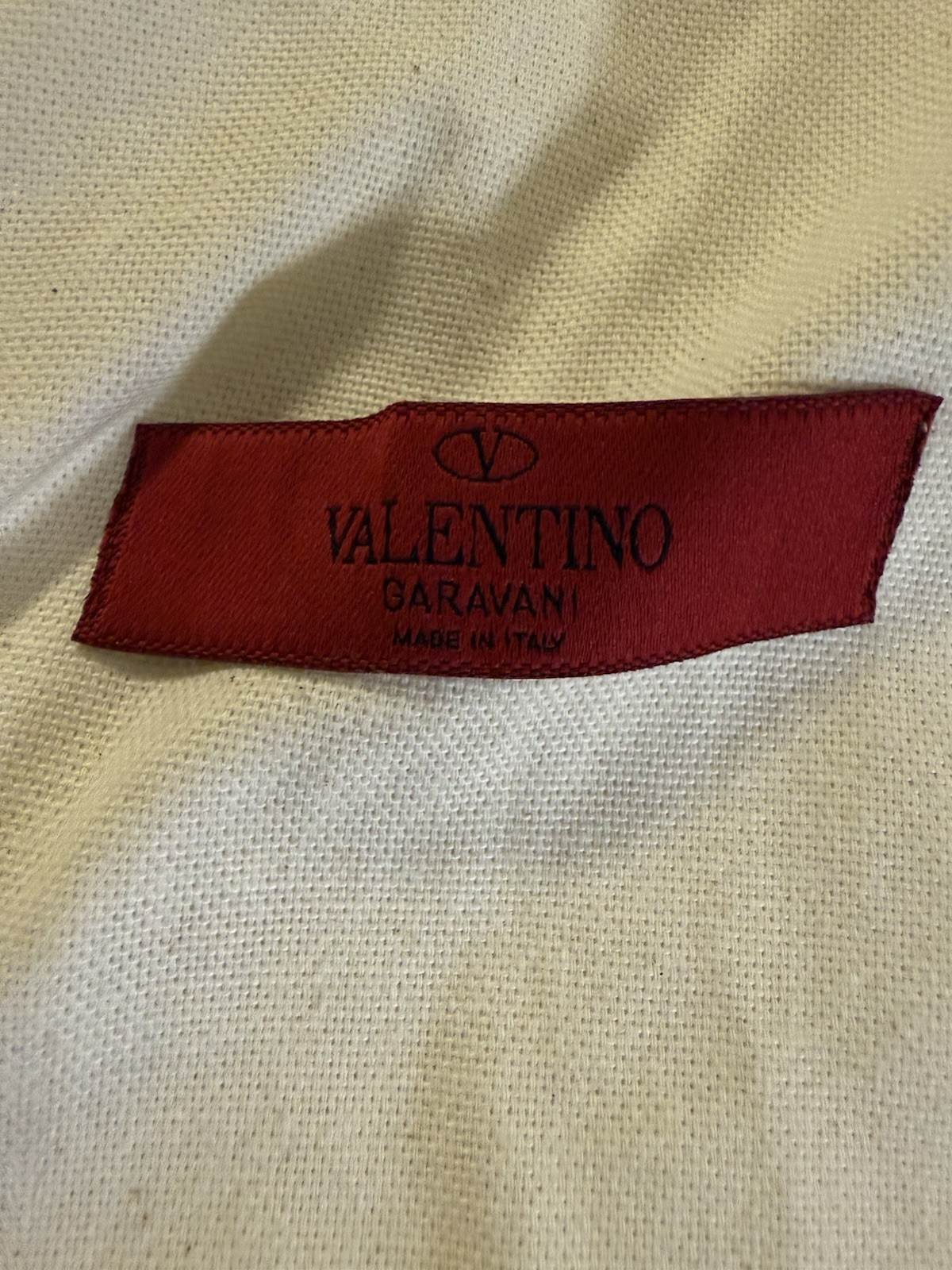 New Authentic VALENTINO 21” X 22” Cotton Canvas Dust Travel Storage Bag
