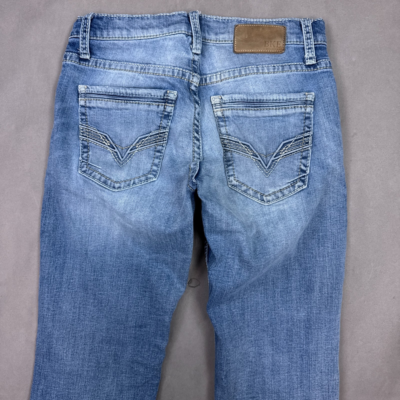 BKE Buckle Jeans Mens 30×32 Blue Jake Denim Pants Washout Faded Stretch Straight