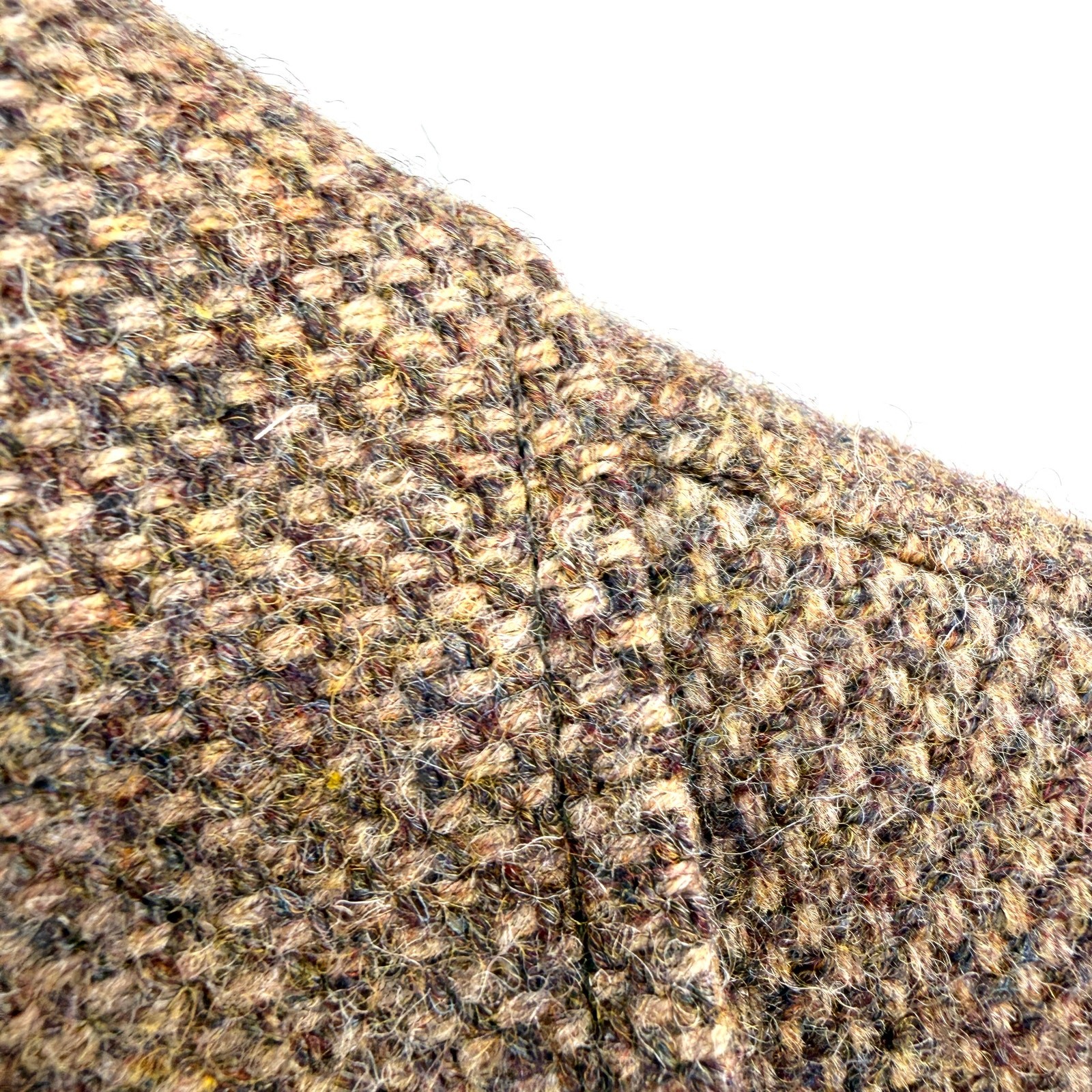 Vintage 80s Austin Reed Brown 100% Wool Tweed Suede Elbow Patch Blazer