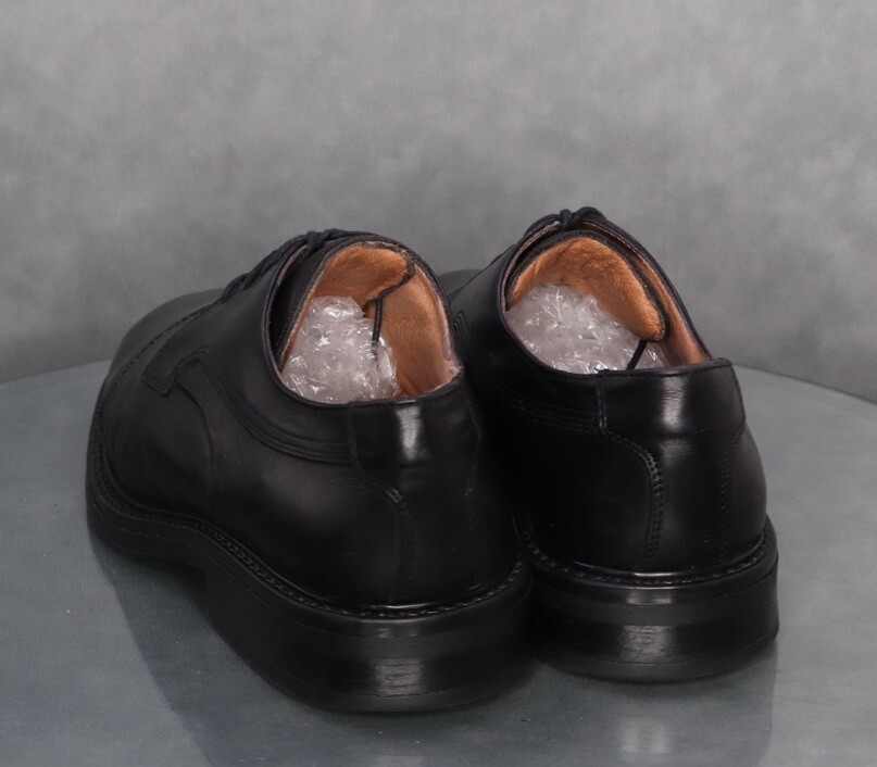Bostonian Cap Toe Black Leather Dress Shoes Men’s Size 11.5 Made In Italy