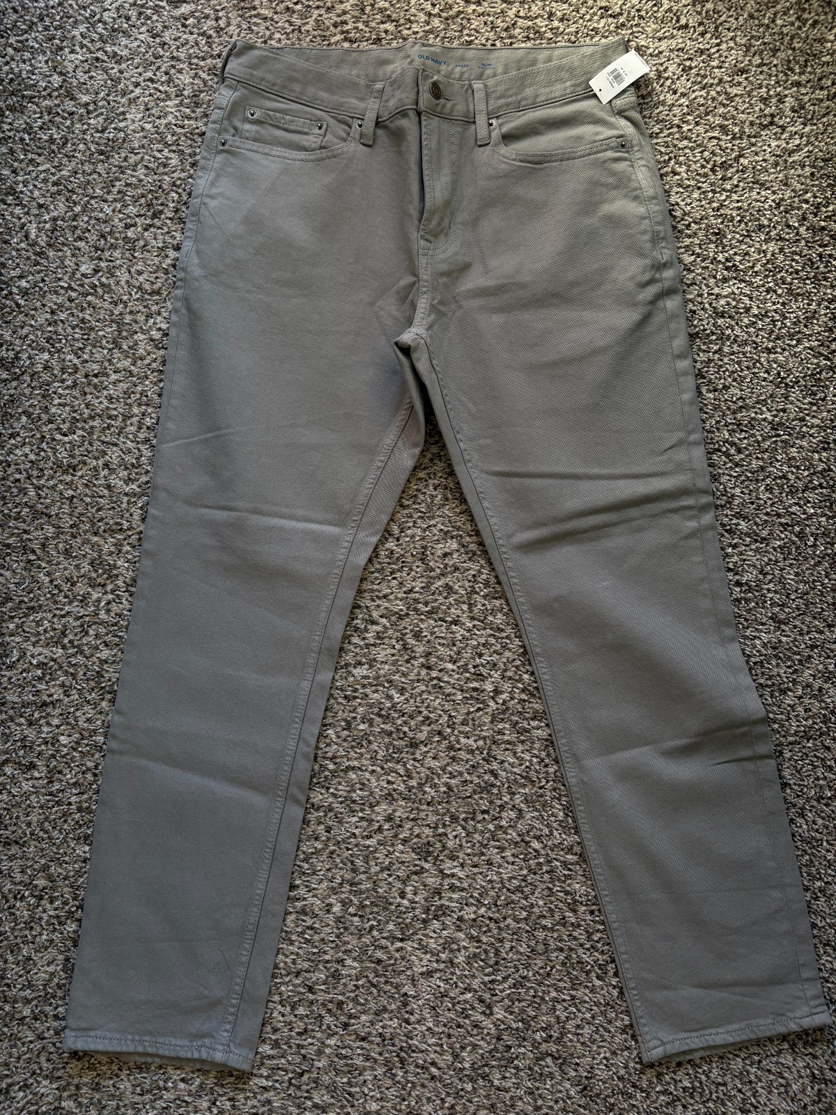 Old Navy Slim Built-In Flex Five-Pocket Men’s Pants Size 34 x 30 New NWT