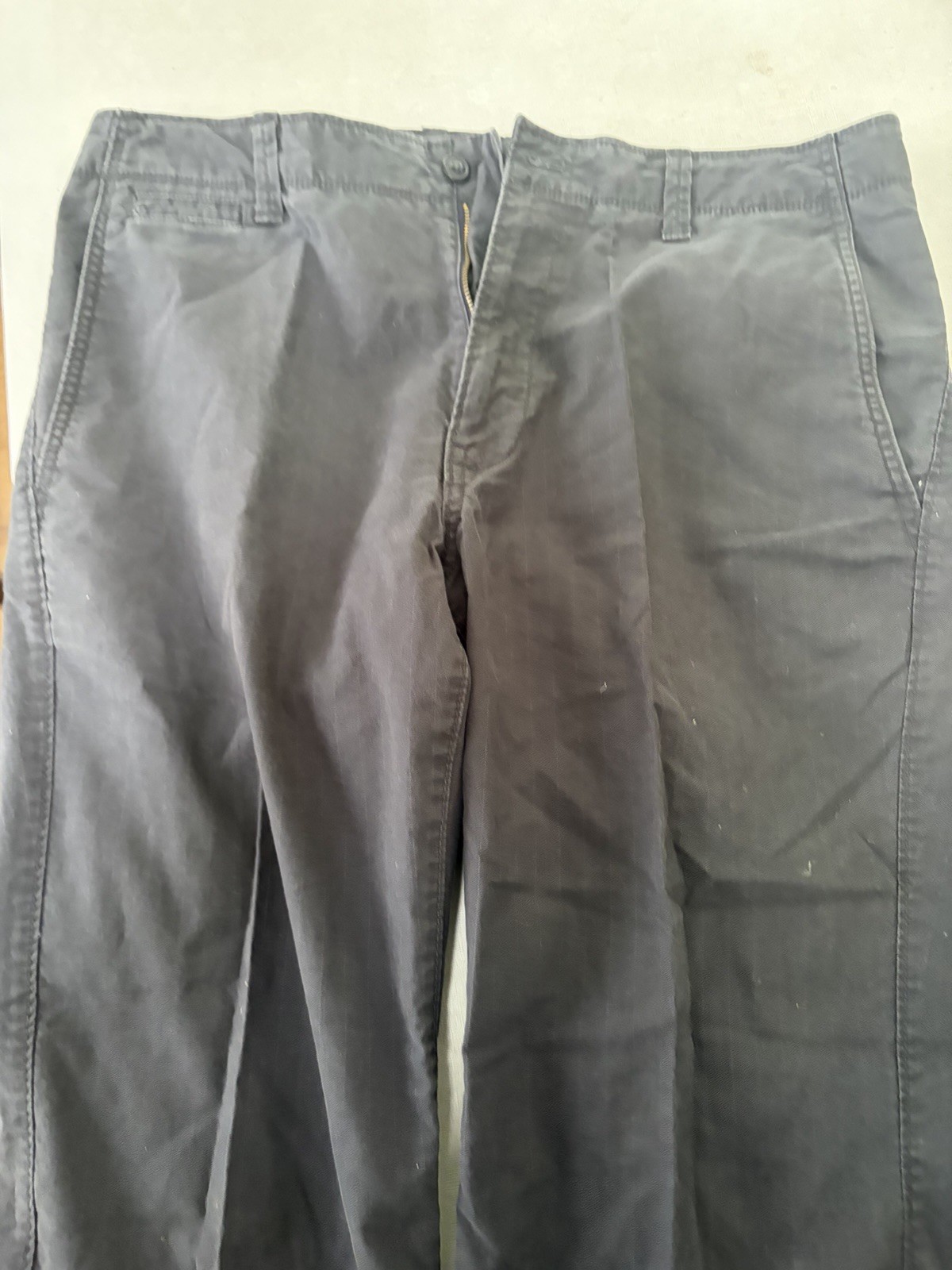 Gap Men’s Gray Slim Fit Twill Chino Straight-Leg Pants Flat Front 36