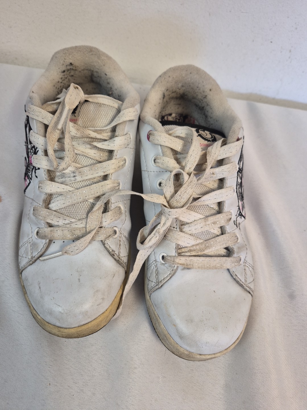 DVS Revival Splat White/ pink/ Black Women’s Shoes USA SIZE 8