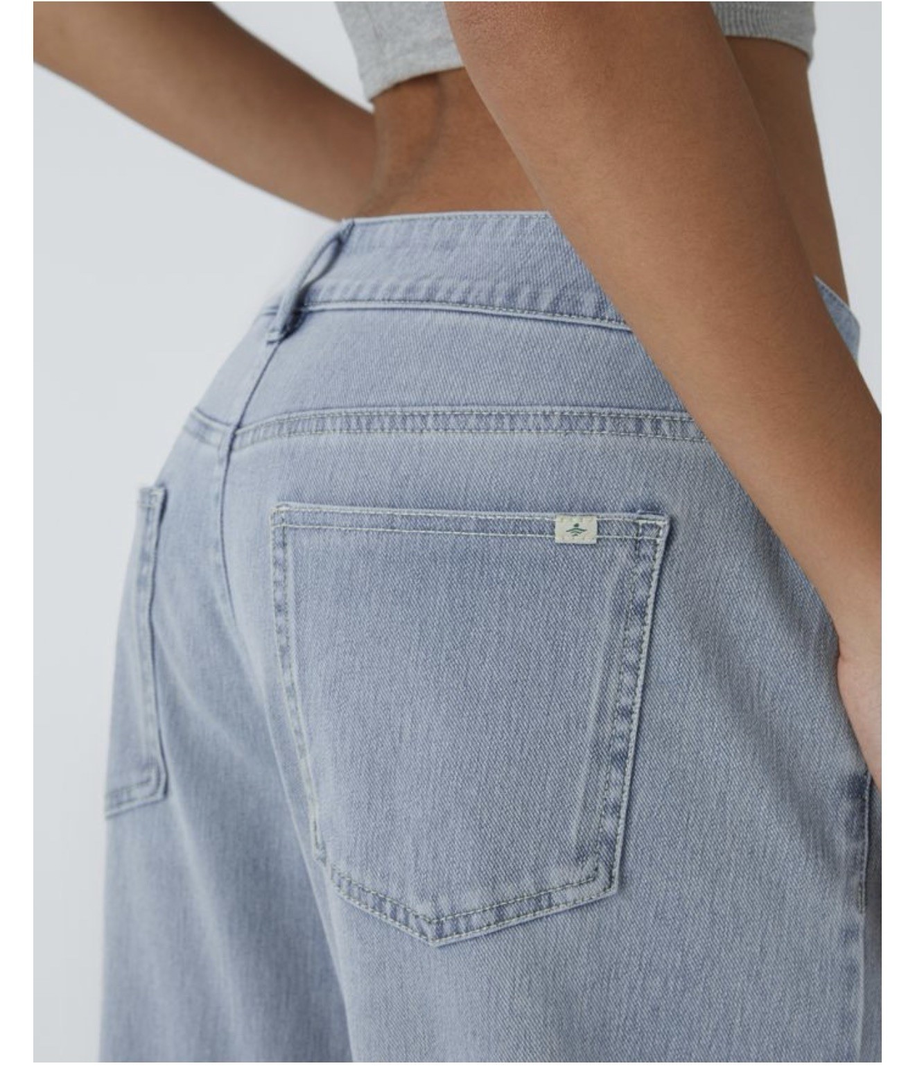 HALARA Flex Asymmetric Low Rise Baggy Wide Leg Jean Women’s Regular Length NWT