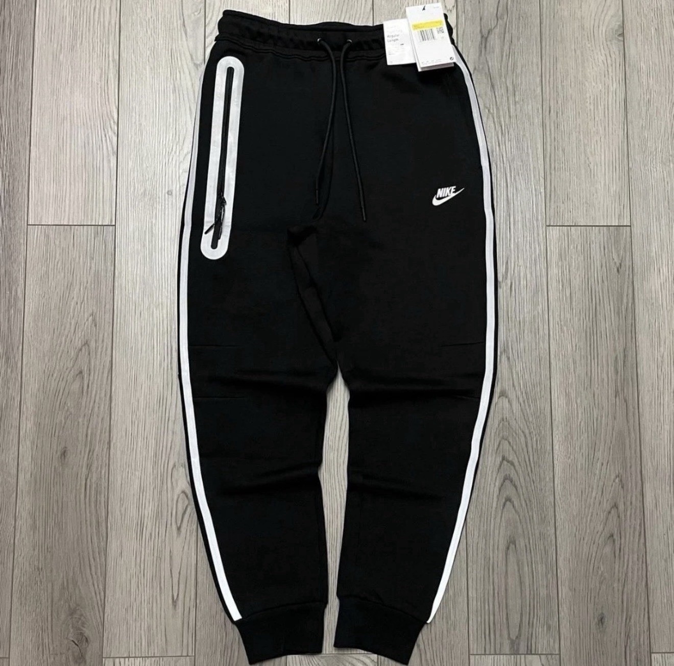 Nike Tech Fleece Black Reflective 2-Piece Set Tracksuit Medium