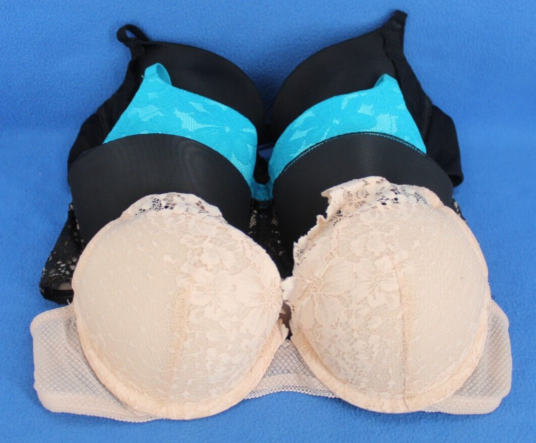 Auden The Radiant No Boundaries & more Padded Push Up Bra Lot Size 32B #H4585