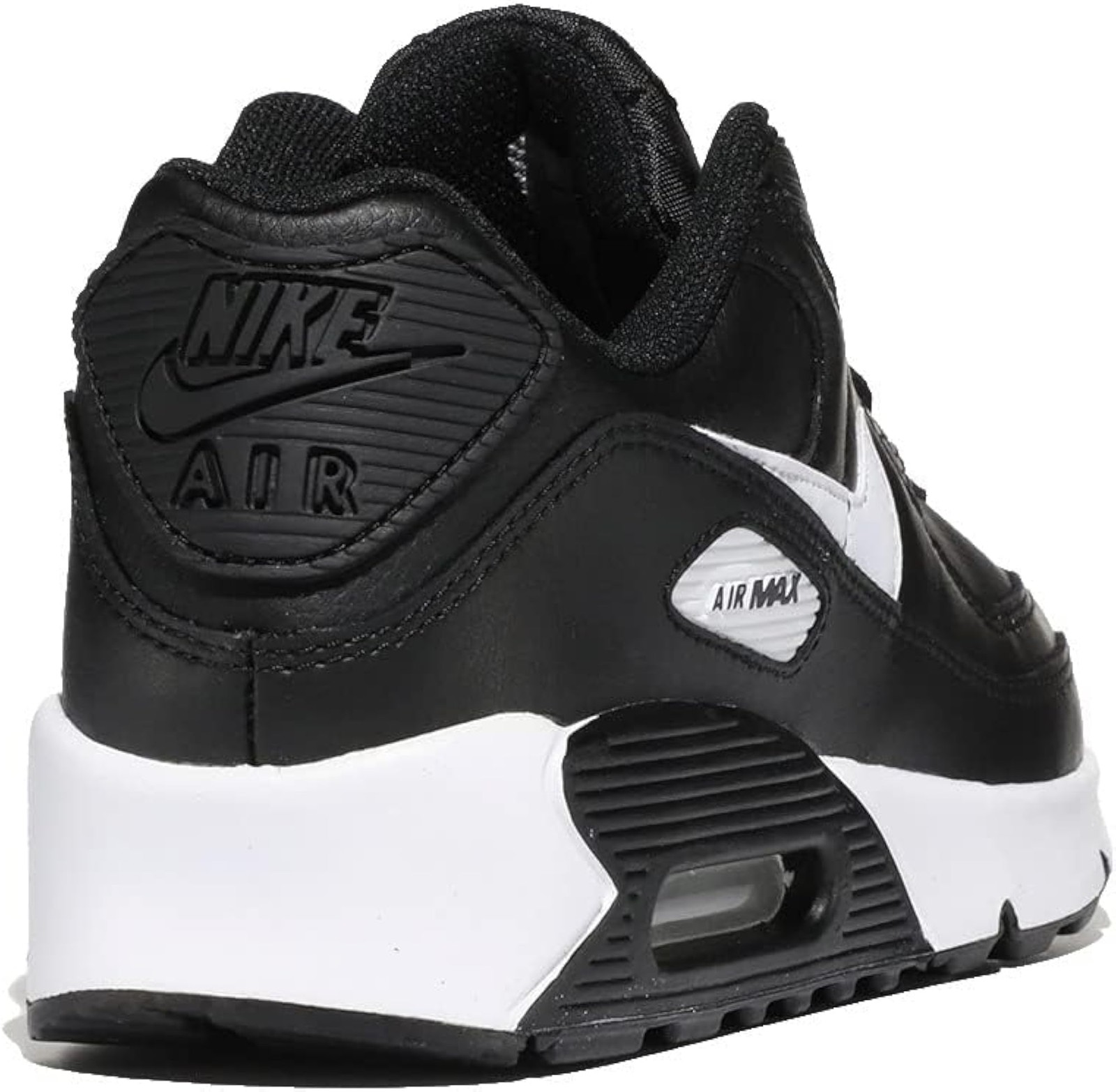 Nike Kid’s Air Max 90 LTR Sneaker – Black/White-black – 7Y