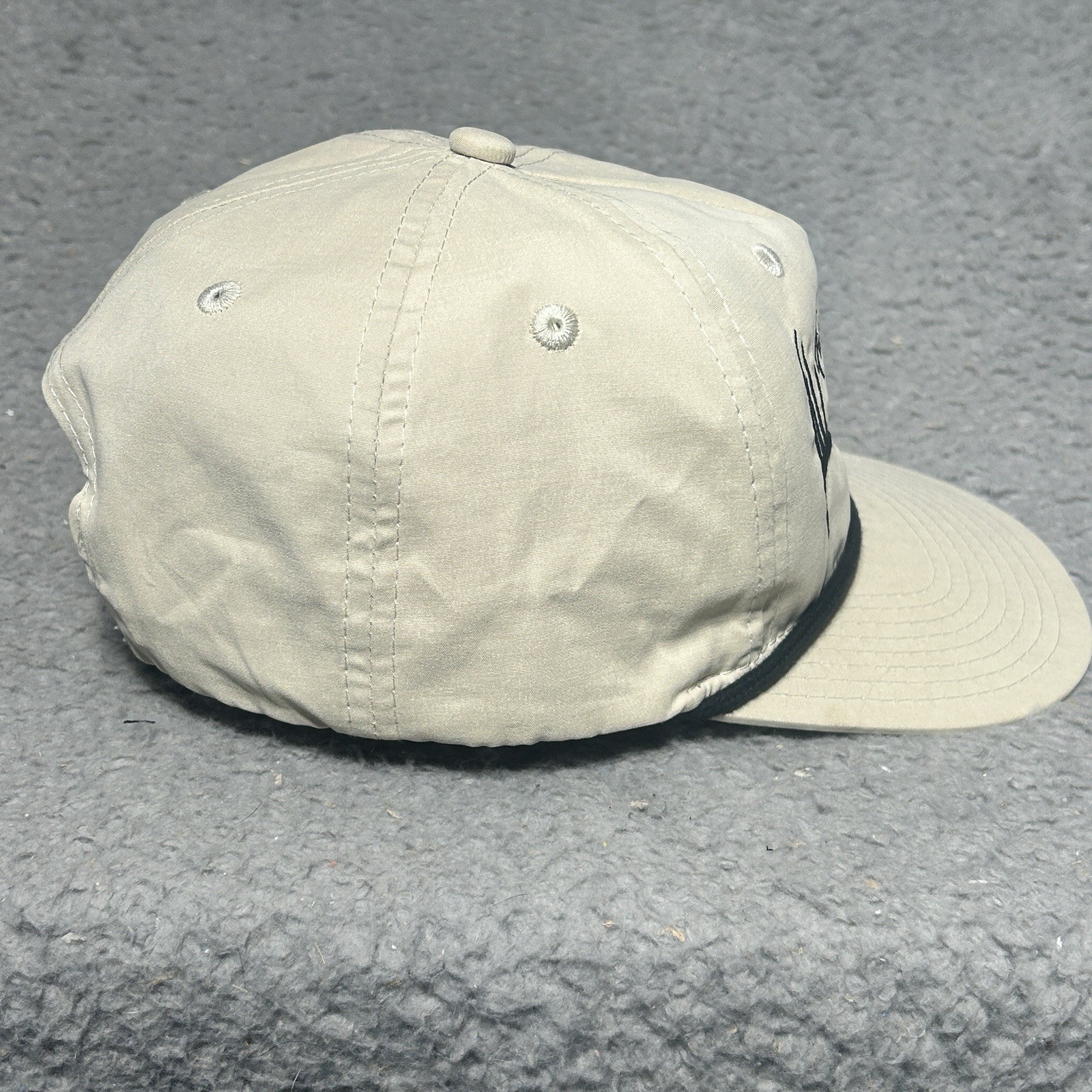 4D Ranch Hat Co Comanche Texas Embroidered Logo Beige Snapback Decky Rope Hat