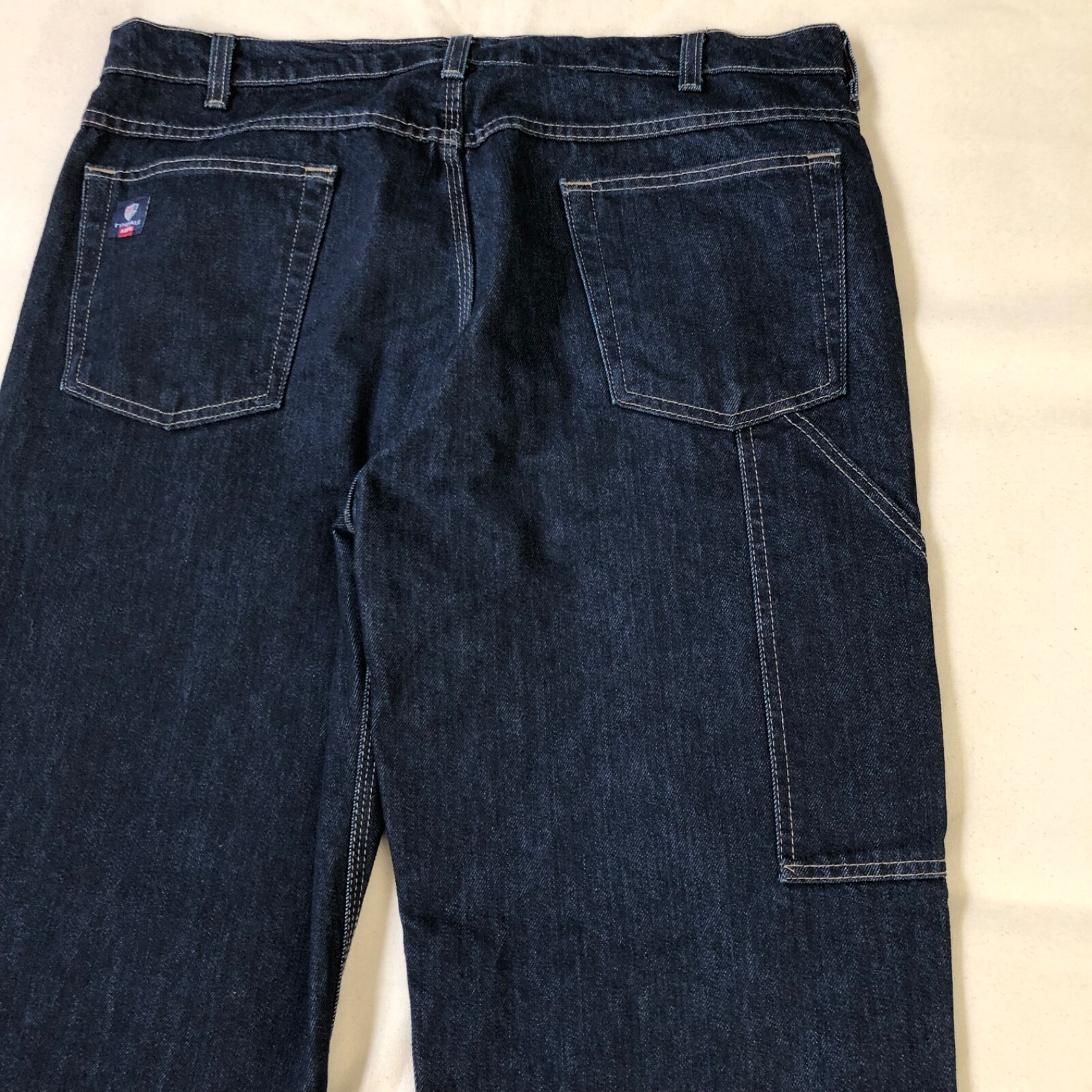 Tyndale USA F290T Broken-In Relaxed FR Jeans Dark Blue Excellent