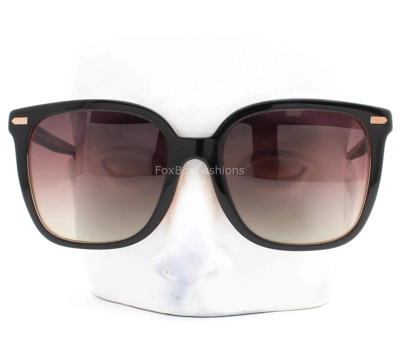 Coach Sunglasses HC8381U 5781E2 Black on Crystal Pink Purple Gradient with Case