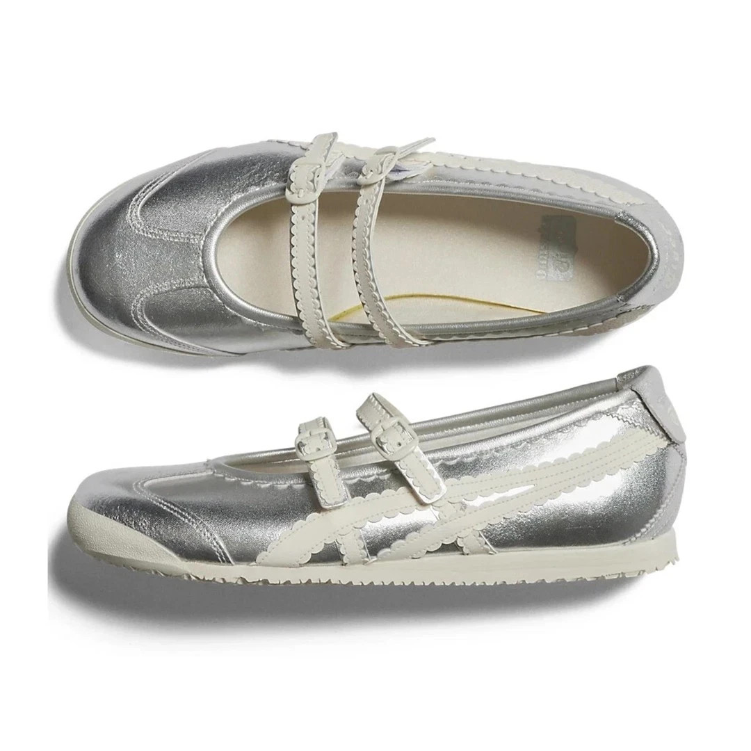 Womens Patou x Onitsuka Tiger Mexico 66 Tgrs Mary Jane Ballet Flats Muti-Color