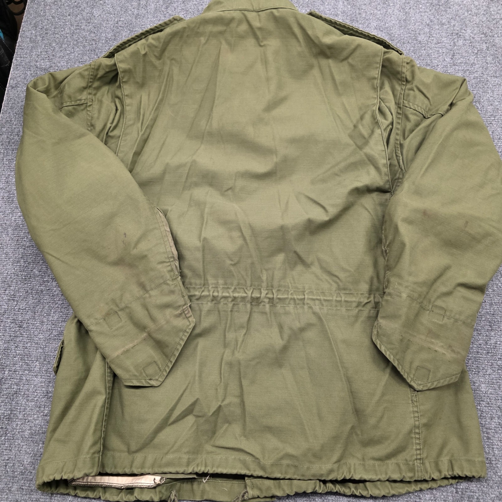 OG-107 Vtg 60s M65 Field Jacket Vietnam Era Army Coat Men Green – SHORT LARGE