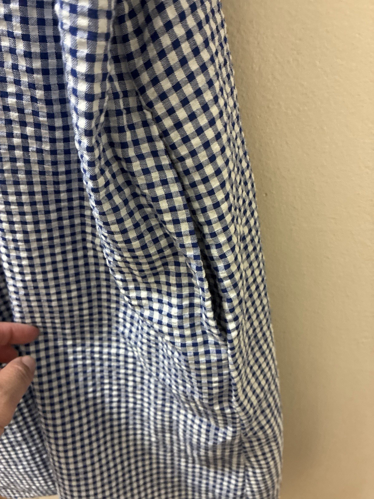 Old Navy Womens Gingham Dress Large Milkmaid Puff Sleeves Summer Farm Girl