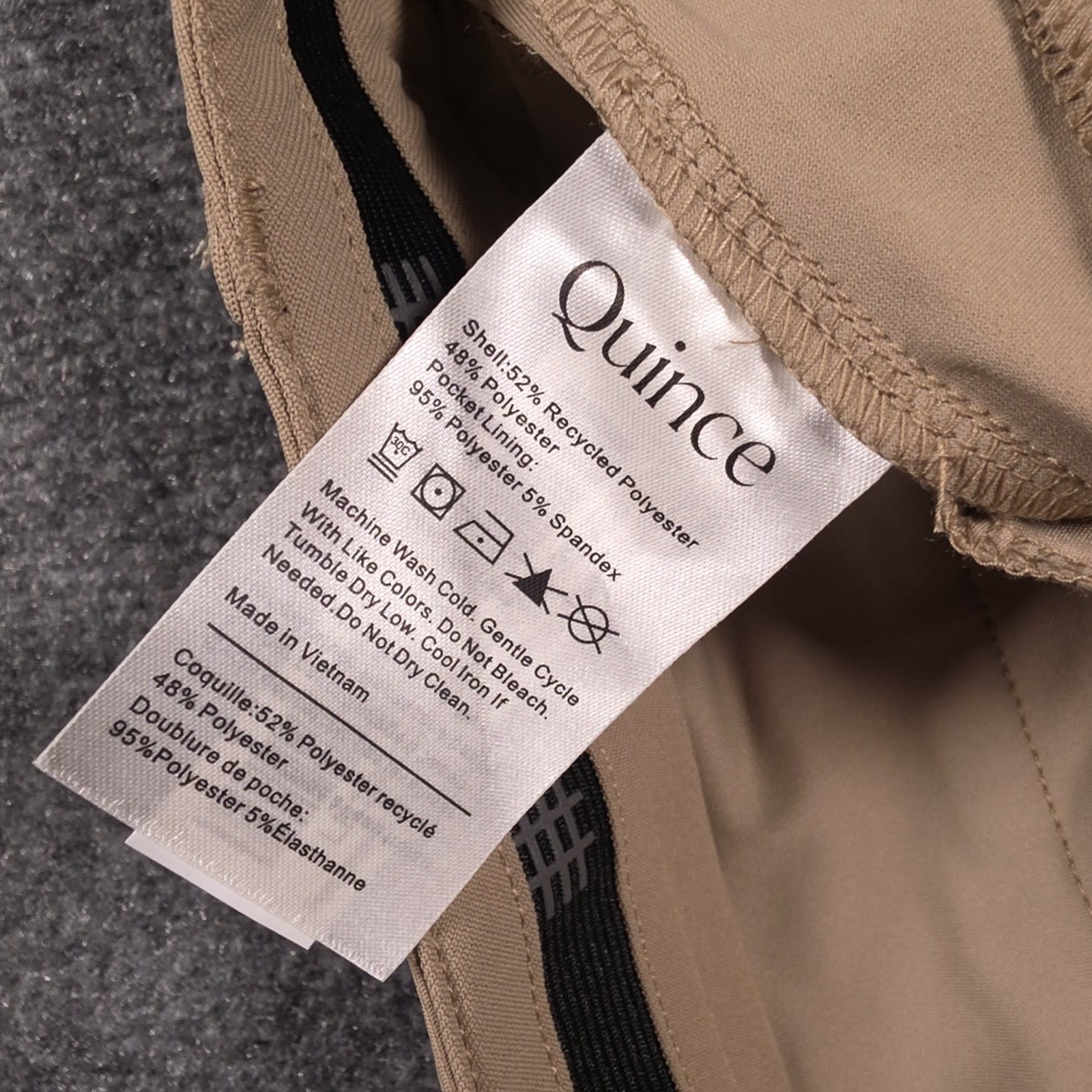 NWT Quince Performance Stretch Technical Dress Pants Mens 32×32 Sand Dune Golf