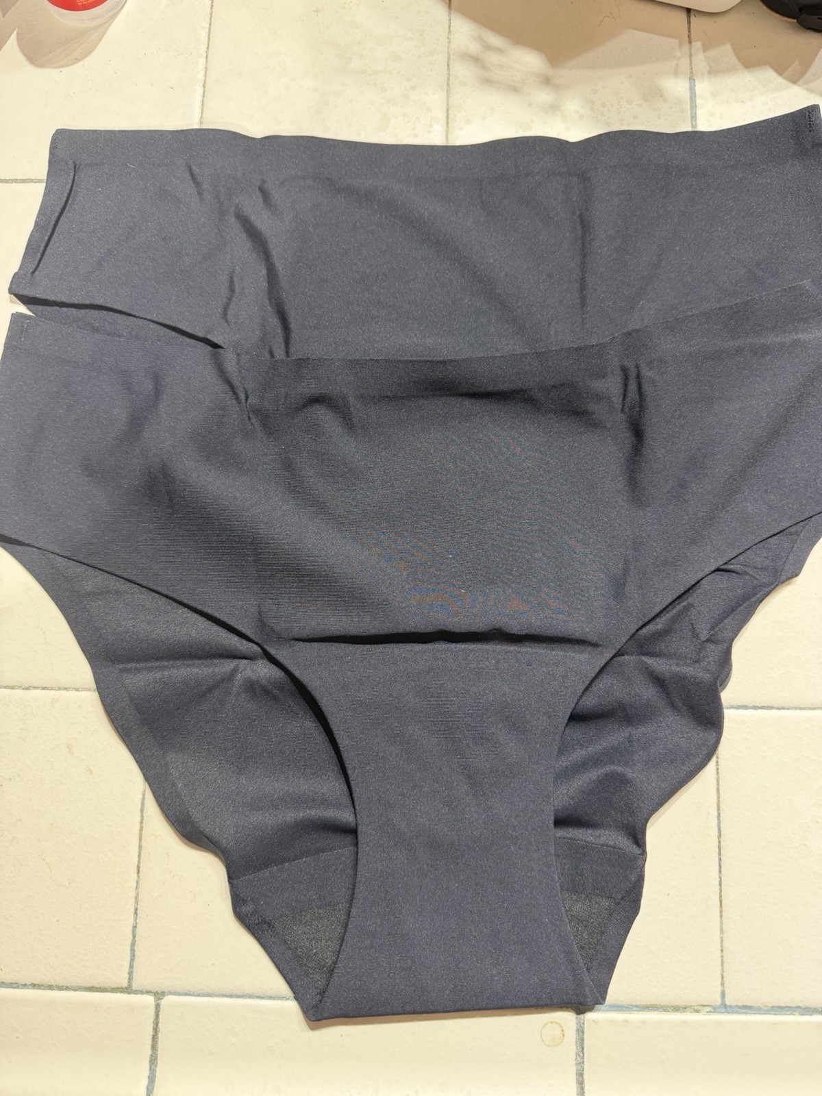 2 pair Women’s High Waist Period Leak Proof period Panties, Black Solid Opaque
