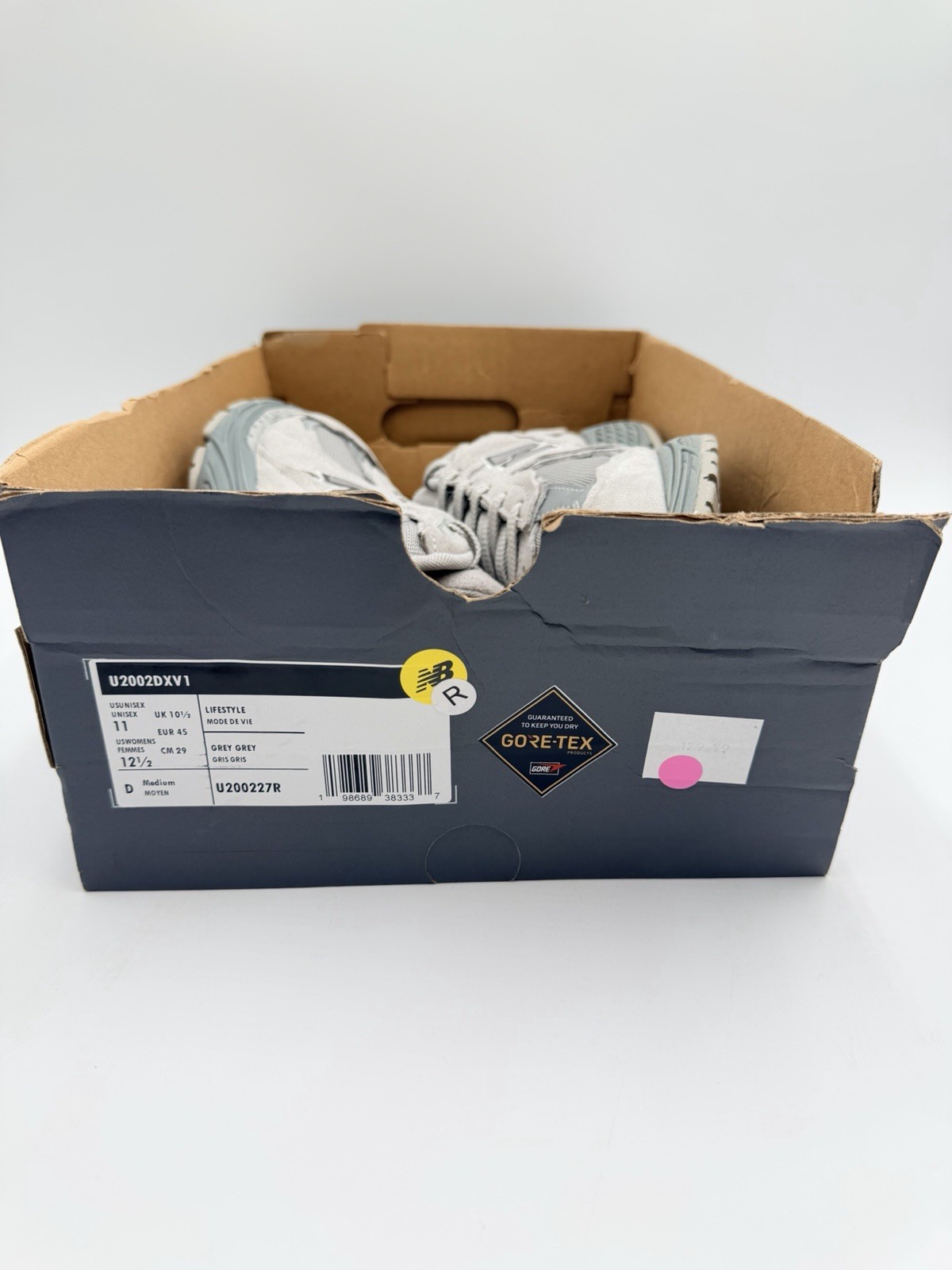 New Balance Men’s 2002R Size 11 Grey |U200227R|