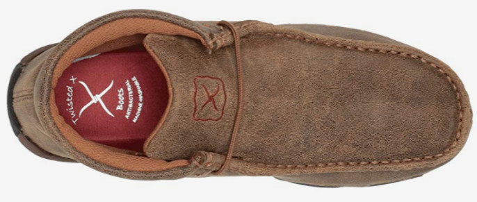 Twisted X Women’s ‘Chukka Driving’ Moc Toe Lace-Up Leather Shoe WDM0001