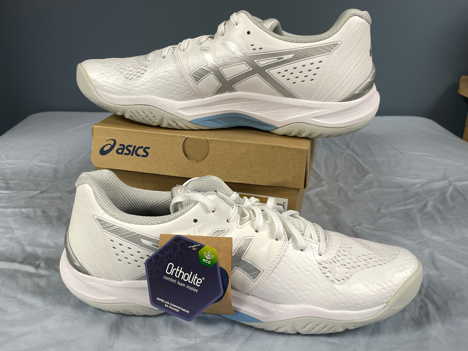 NEW ASICS SKY ELITE FF Volleyball Shoes White Ortholite (1052A024-102) US W 11.5