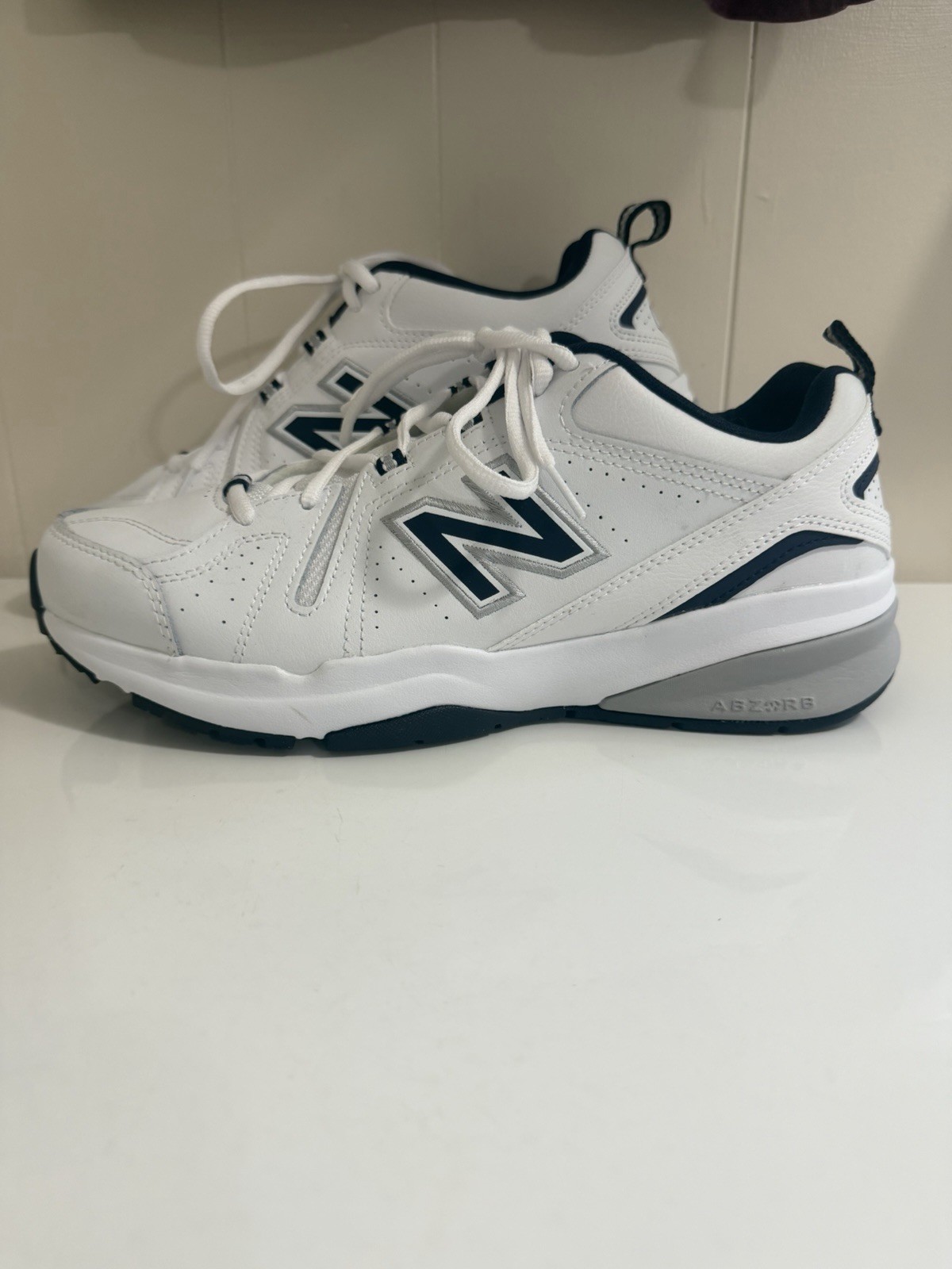New Balance 608 v5 Men’s Leather Cross Trainers New White Size 9.5 D