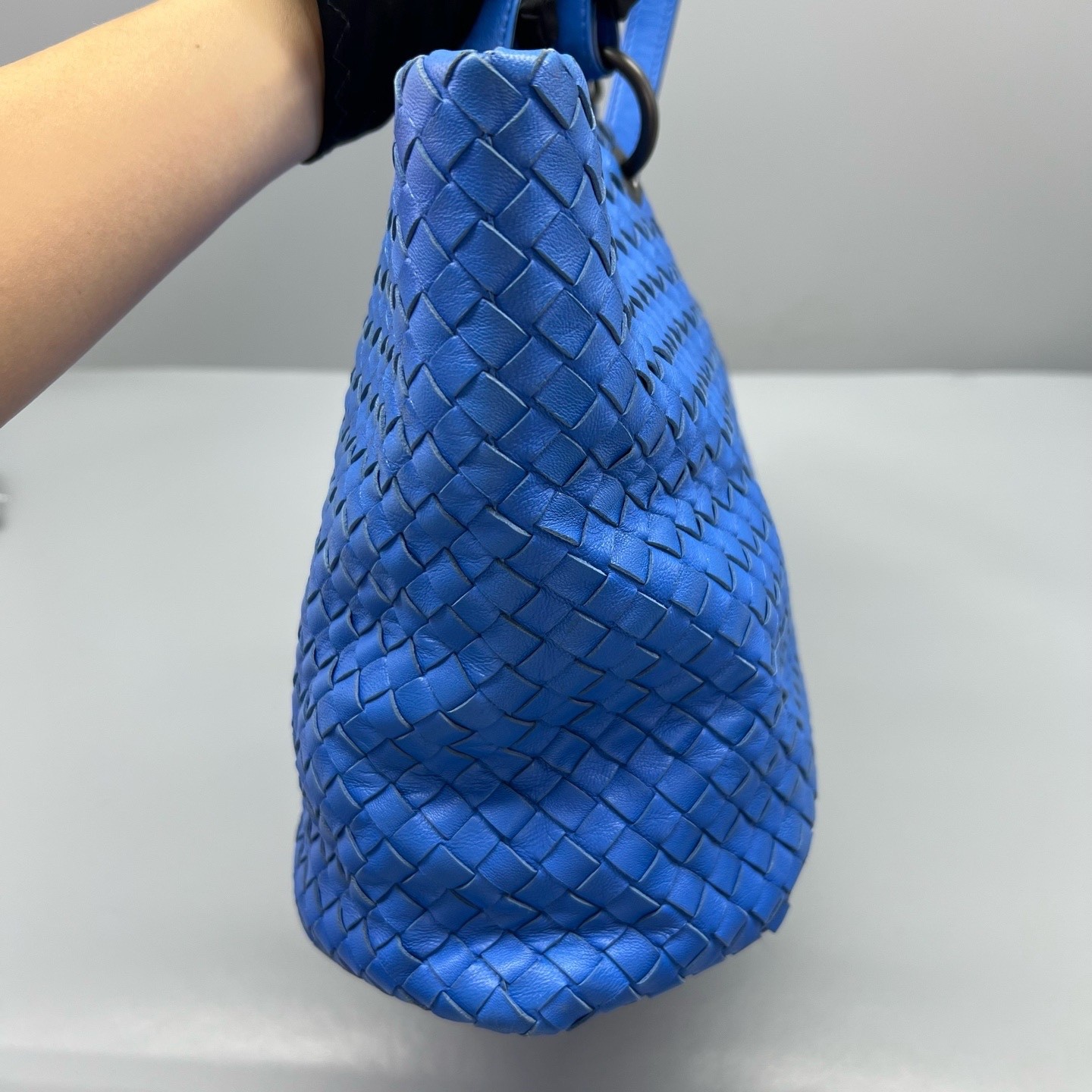 Bottega Veneta Pre-Owned Authentic Tote Blue 41*23*13cm Free Tracked Shipping