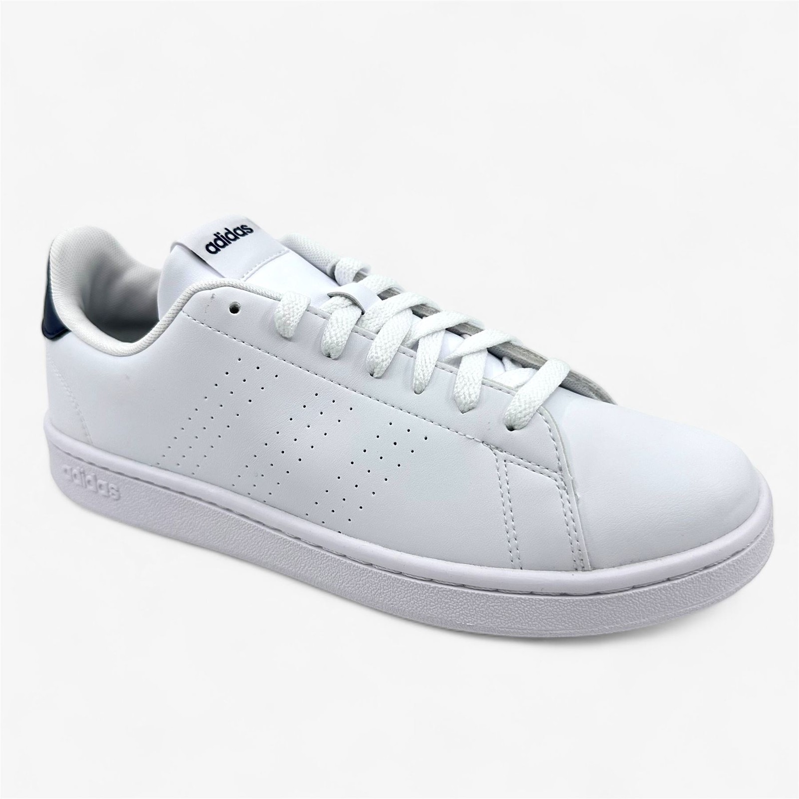 Adidas Advantage White Legend Ink Mens Athletic Sneaker