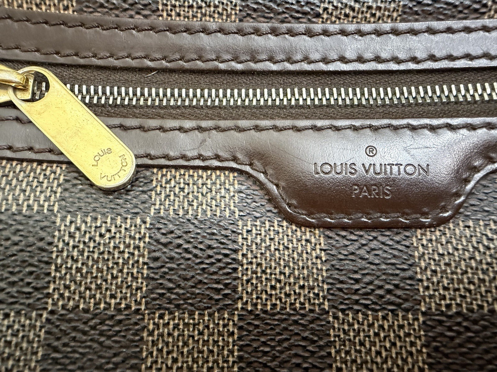 Louis Vuitton Damier Ebene Pochette Bi-Macau Clutch Bag, 13cm x 22cm