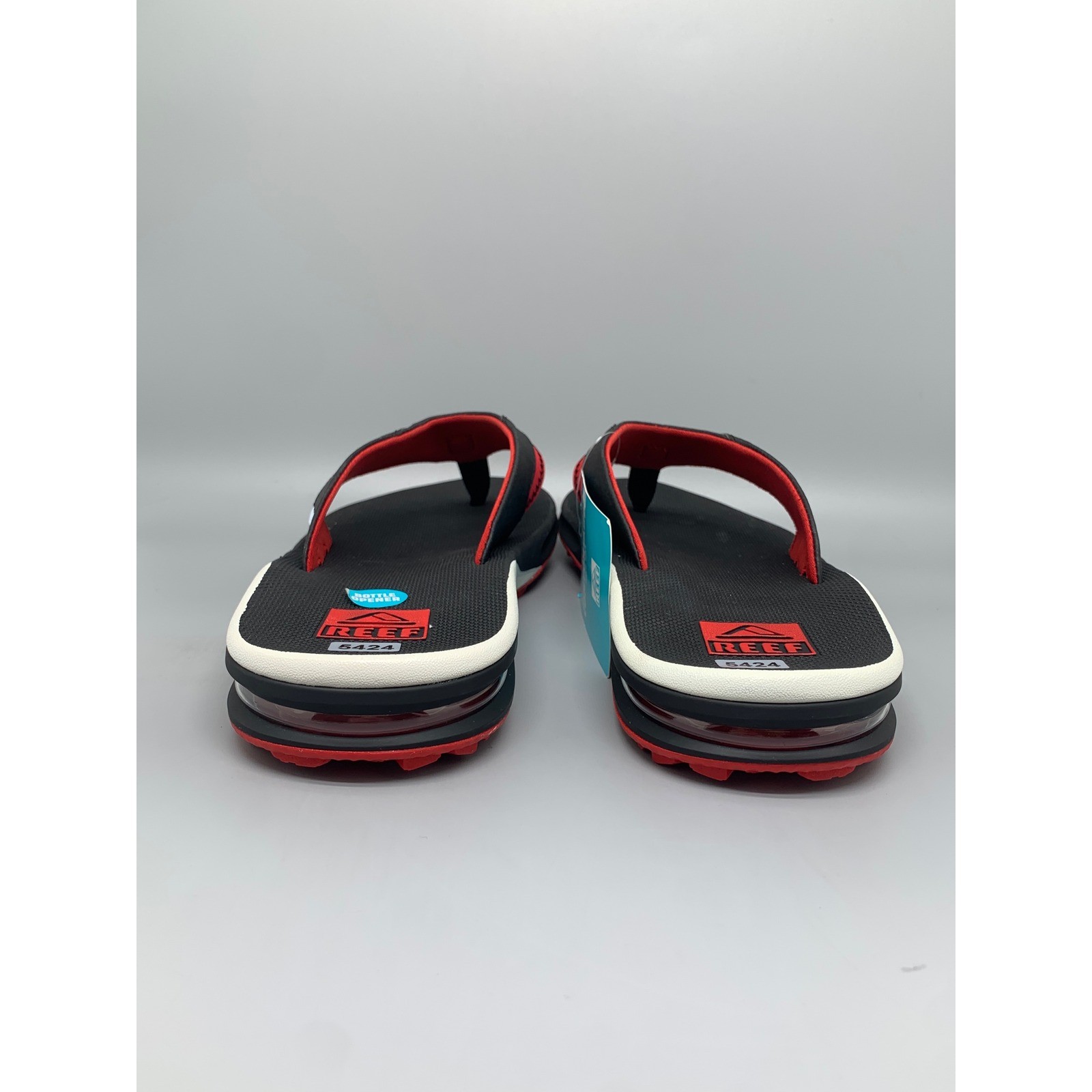 Reef Fanning Pregame Black Red Sandals CJ6403 Men’s Sz 11