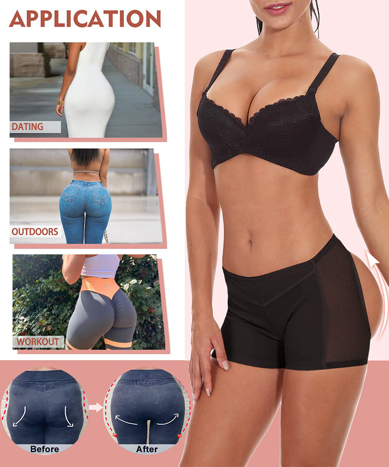 Hip Up Enhancer Panties Shapewear Women Butt Lifting Underpants Invisible Briefs