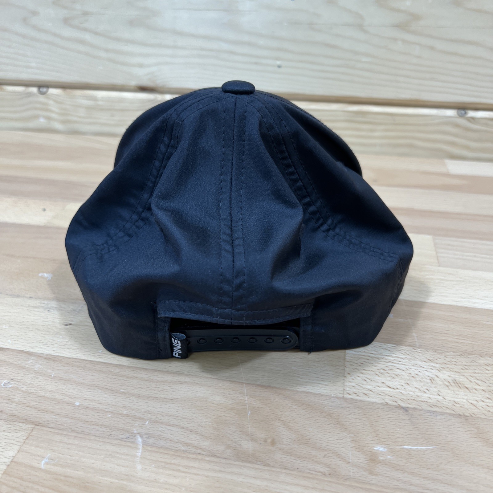 Ping PLAY YOUR BEST Golf Hat Cap Black Adjustable ONE TEN flexfit TECH