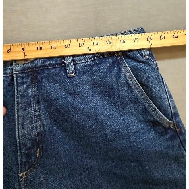 Redhead Insulated Lined Denim Jeans Relaxed Fit Blue Pocketed Belted Zip 36X29.