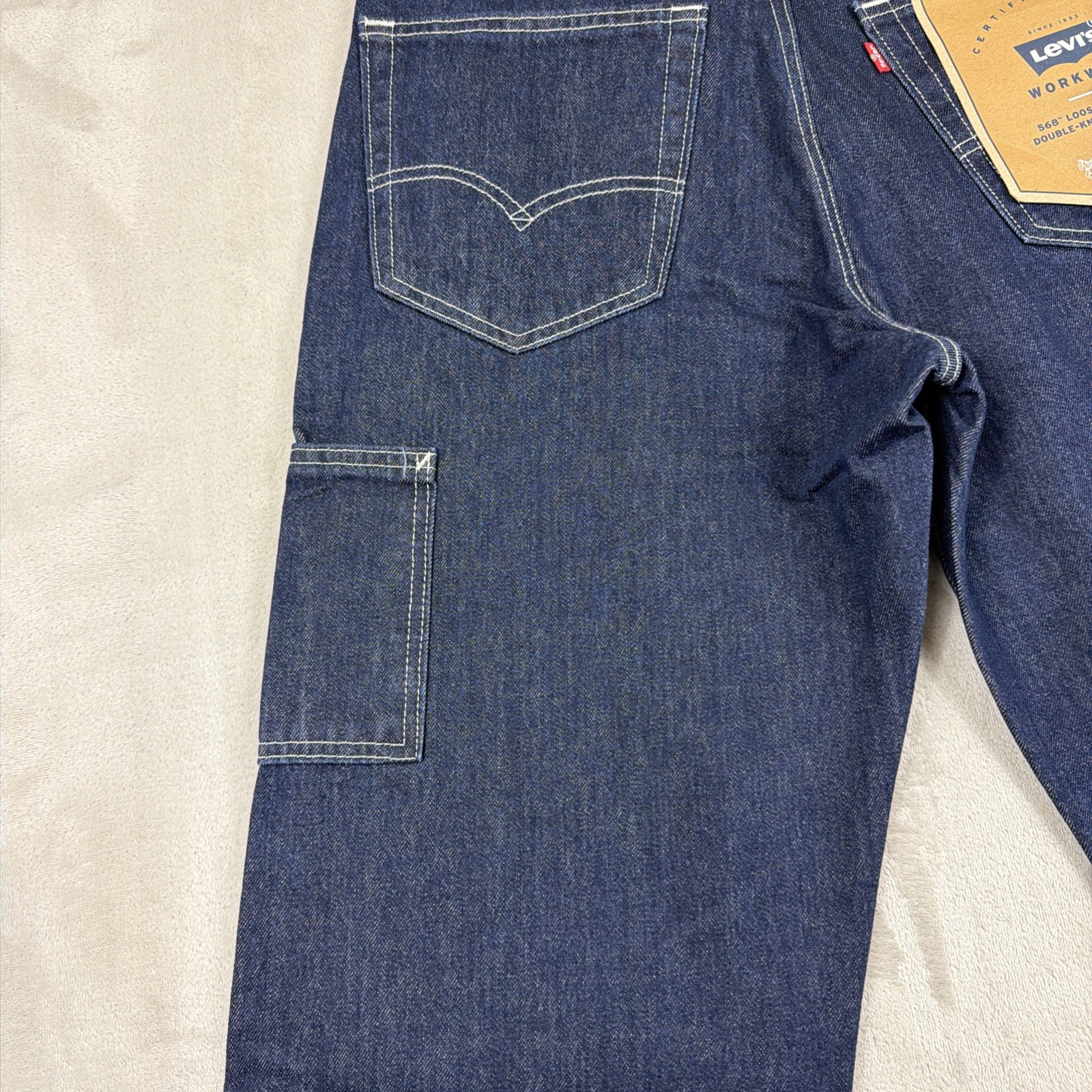 Levi’s 568 Workwear Jeans Men’s Size 32×32 Blue Denim Loose Straight Carpenter
