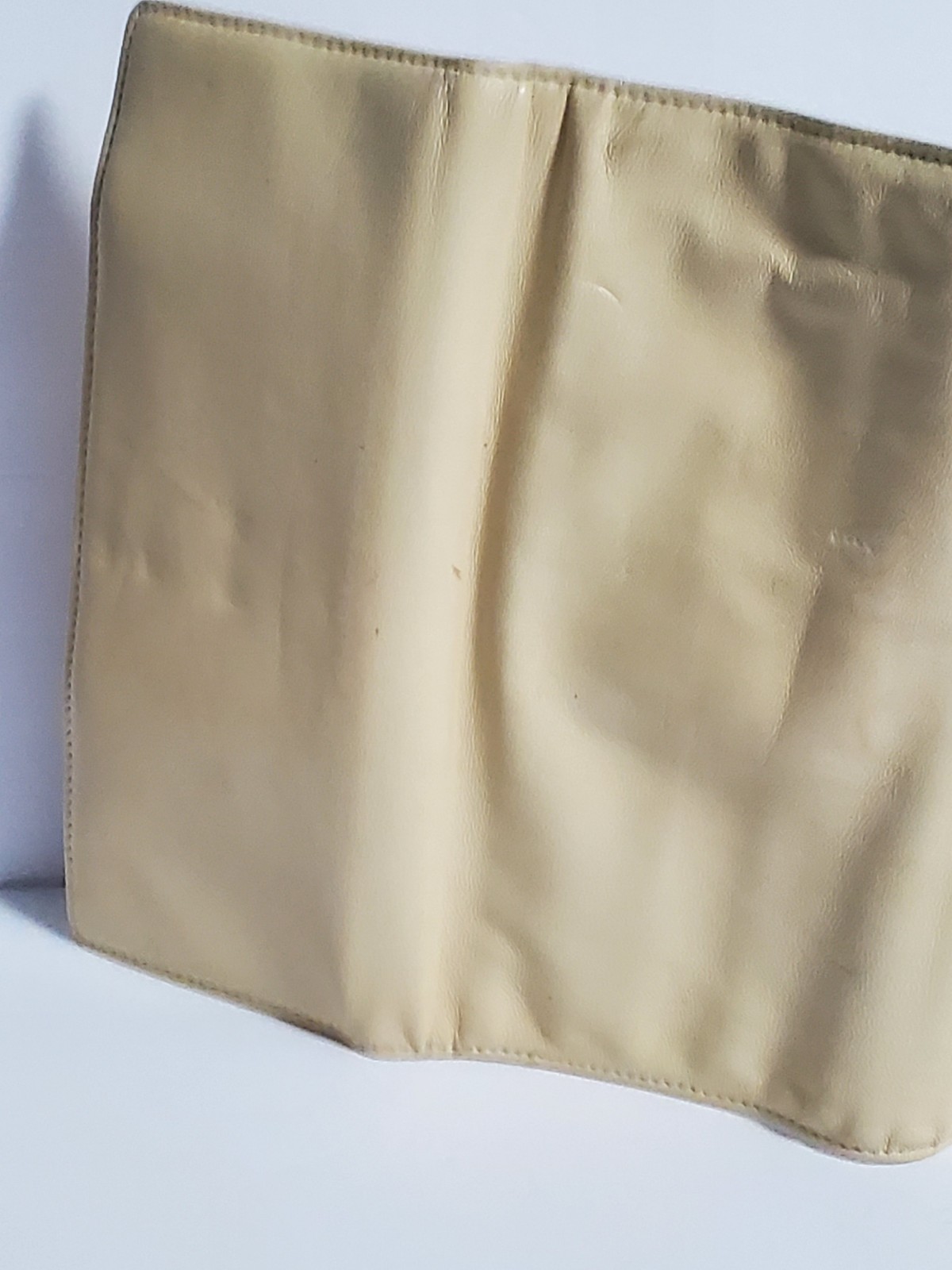 Penhaligon’s Nappa Leather Beige Leather Makeup Brush Holder Travel Pouch
