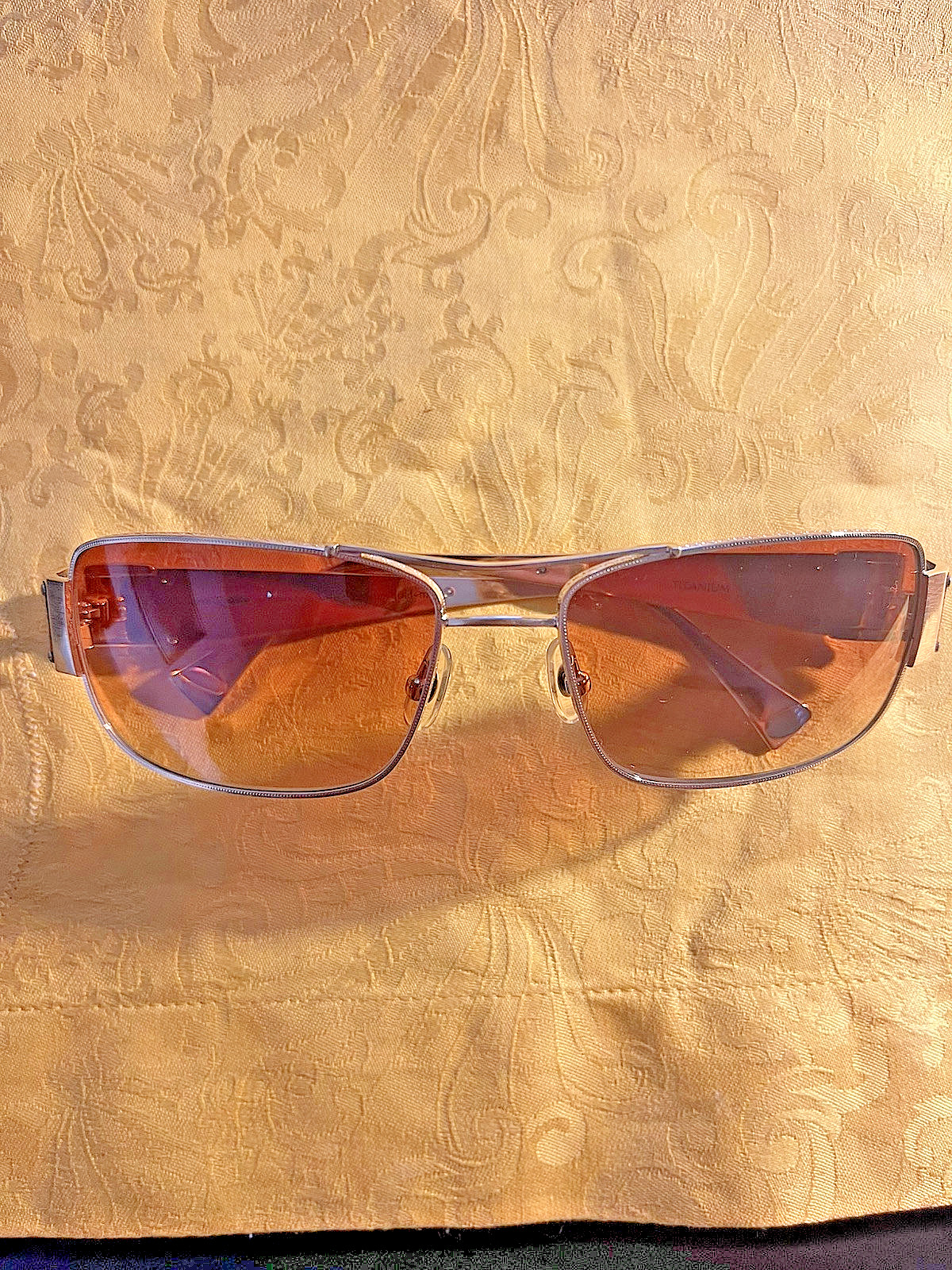 LOREE RODKIN SUNGLASSES MODEL HUNTER IN MATTE GOLD COLOR