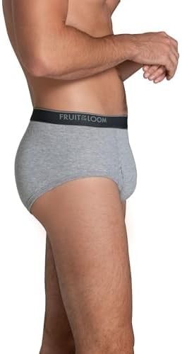 New Fruit of The Loom Men’s Cotton Mid-Rise Briefs 3 Pack Sizes M, L, XL