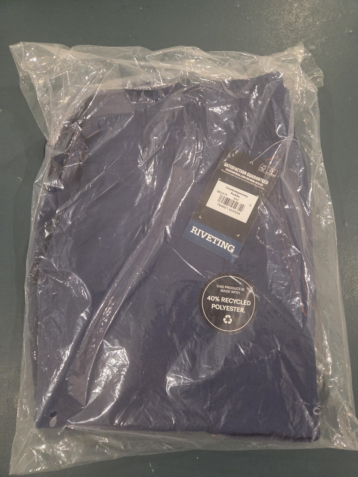 Dickies Riveting 7 Pocket Mid Rise Scrub Jogger Pant DK247P Navy Small PETITE