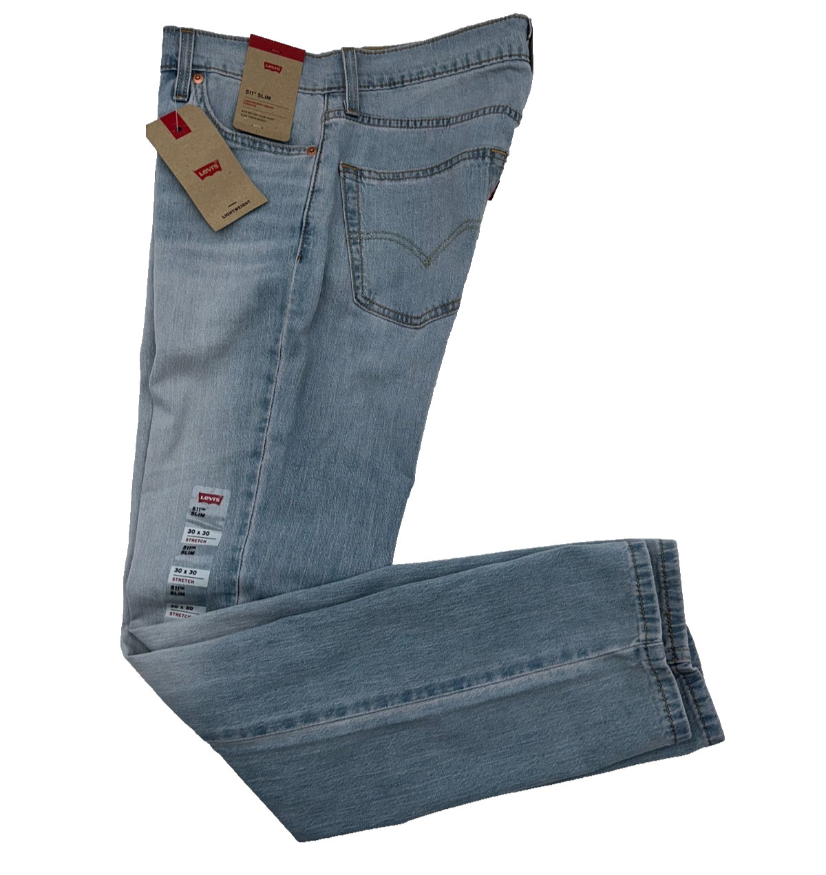 $69 Levi’s Men’s 511 Slim Fit Pants – Open Door Light Blue- 30W x 30L