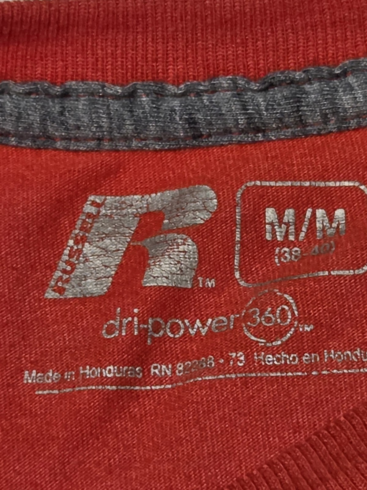 Russell Dri Power 360 Tshirt, Red, Men’s Size Medium