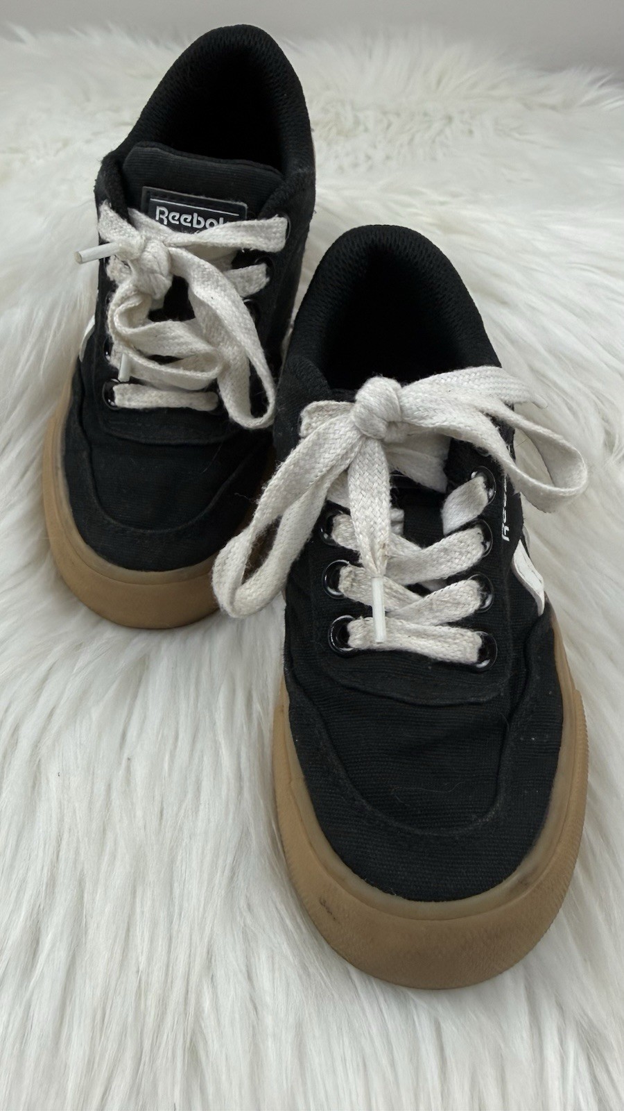 Reebok Royal Complete CLN 2 Kids Shoes Black White Gum Size 11K Casual Sneakers
