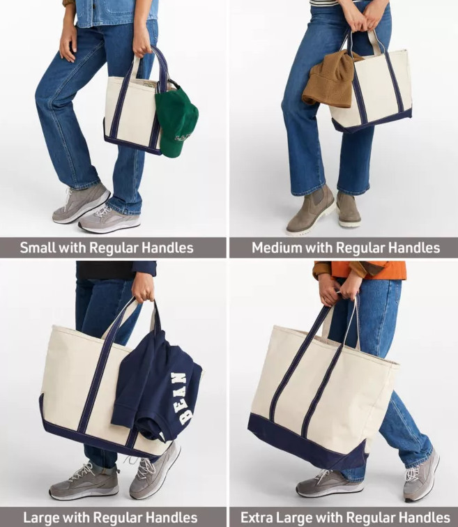 L.L.Bean Boat and Tote, Zip-Top, Large – Blue