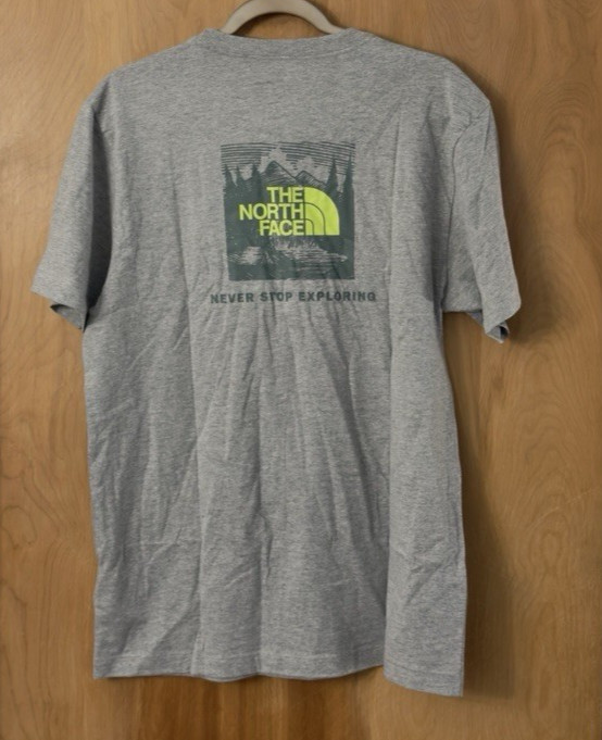 The North Face Men’s Short Sleeve Core Celebration Box NSE Tee Gray Size M NWT