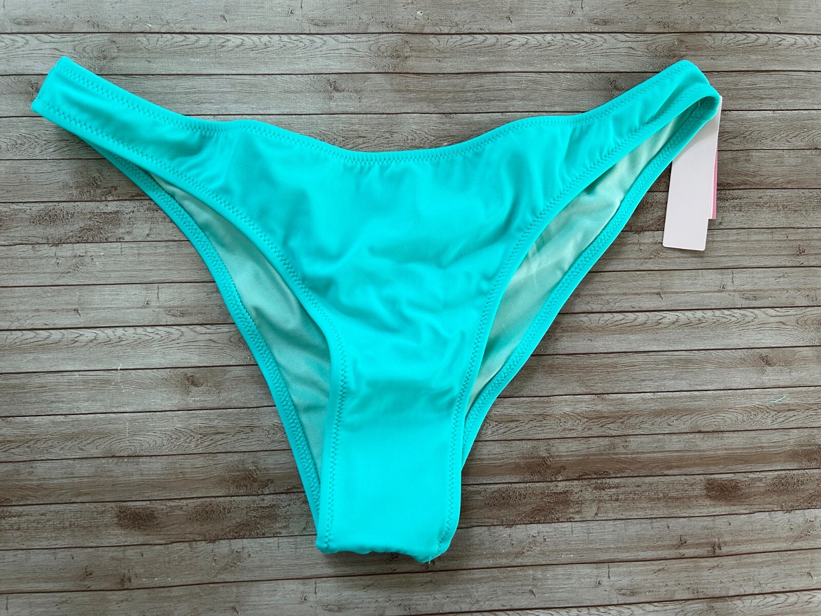 Nwt Victorias Secret VS Zuma Itsy Ruched Back Bikini Swim Bottom Mint Frost L